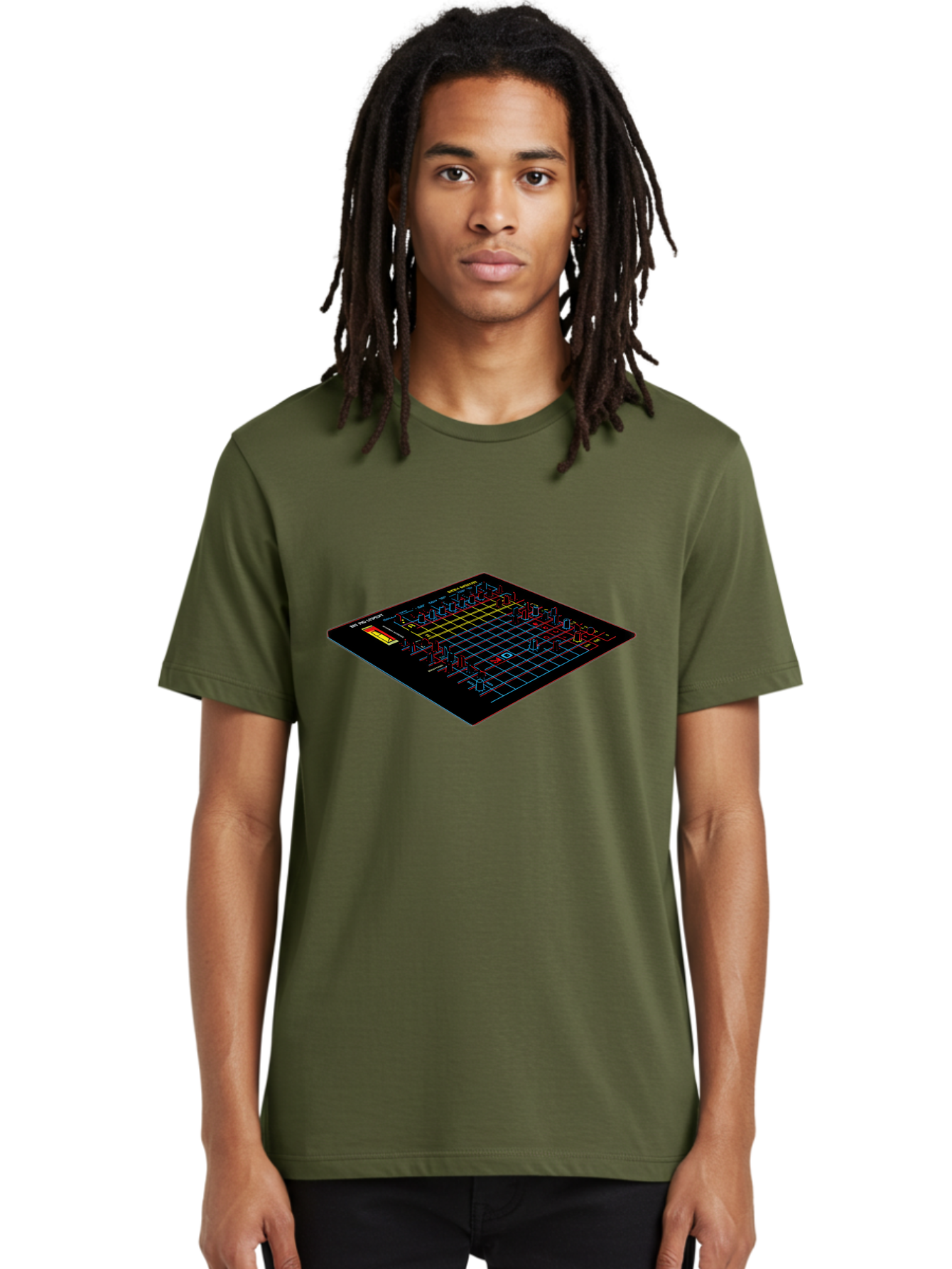 Battleship-Game-Board Men'S Graphic Tee, 100% Cotton, Comfortable Casual Summer Wear, Machine Washable, Battleship Game, Naval Combat, Strategy Game, Grid Layout, Battleship Theme, Game Board, Strategy Board Game, Naval Warfare, Classic Game, Baa155