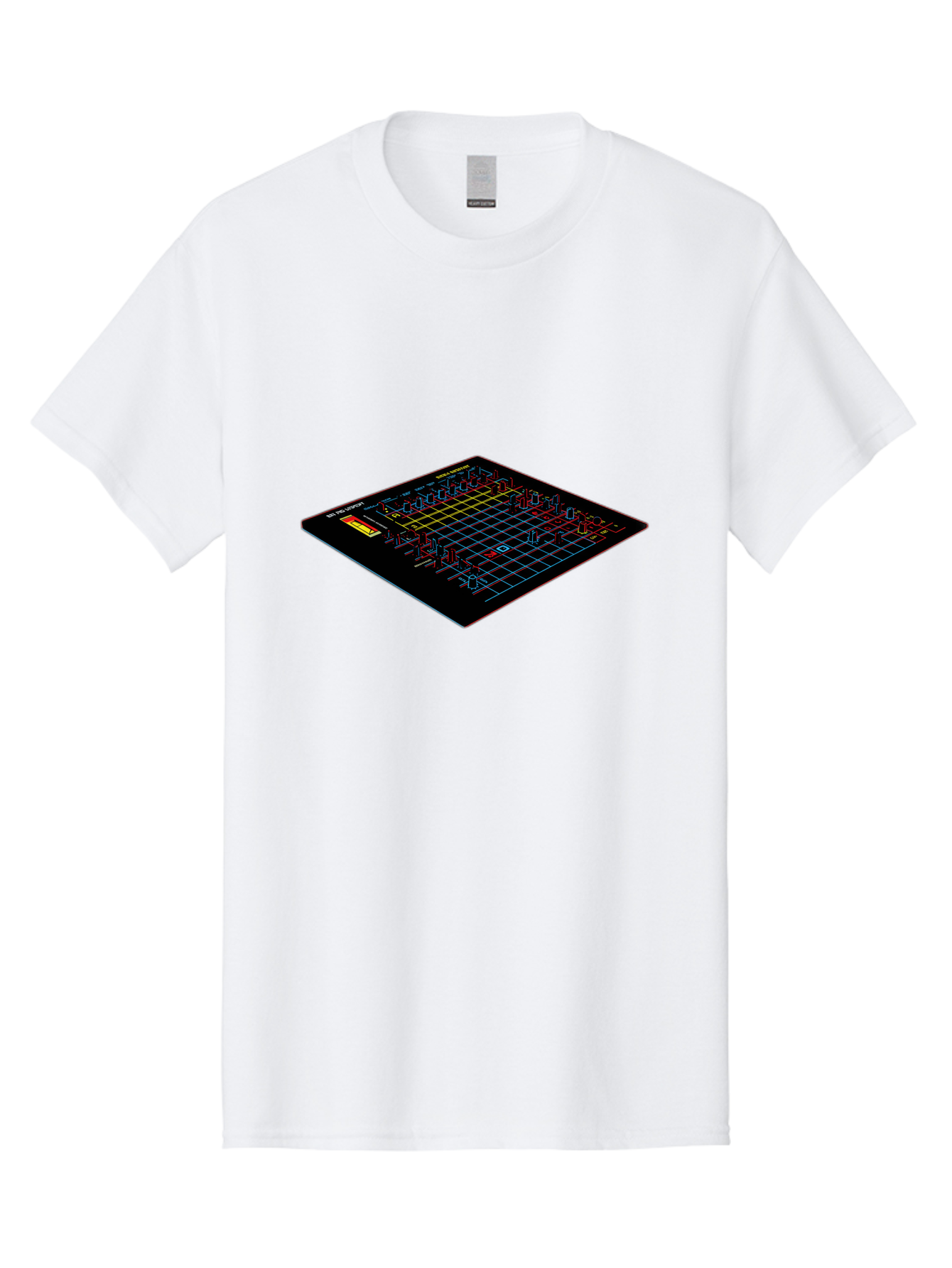 Battleship-Game-Board Men'S Graphic Tee, 100% Cotton, Comfortable Casual Summer Wear, Machine Washable, Battleship Game, Naval Combat, Strategy Game, Grid Layout, Battleship Theme, Game Board, Strategy Board Game, Naval Warfare, Classic Game, Baa155