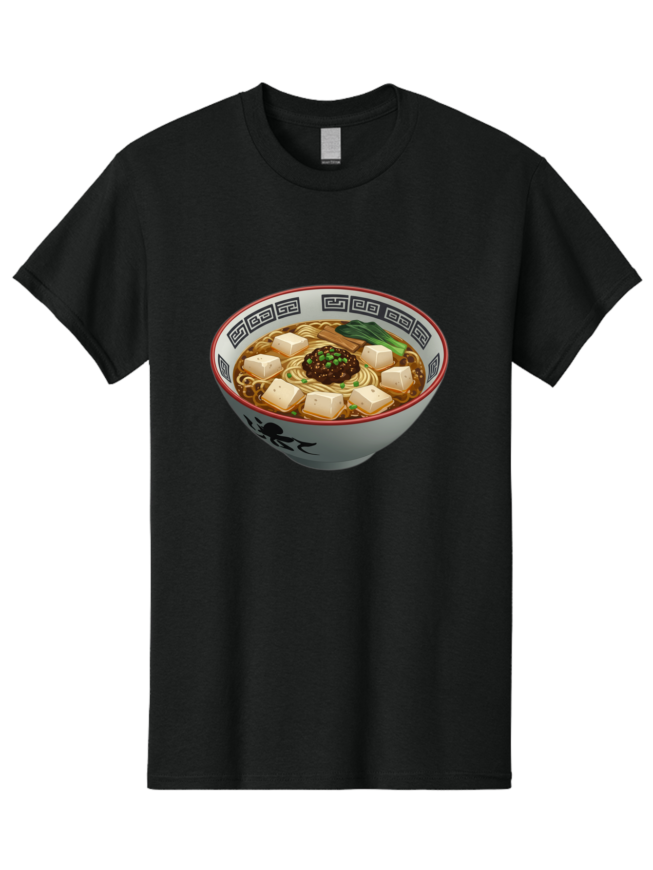 Bowl-Of-Ramen-2 Men'S Graphic Tee, 100% Cotton, Comfortable Casual Summer Wear, Machine Washable, Ramen Noodles, Noodle Soup, Japanese Cuisine, Tofu, Bok Choy, Savory Broth, Asian-Inspired, Delicious Meal, Comforting Food, Hot Soup, Baa198