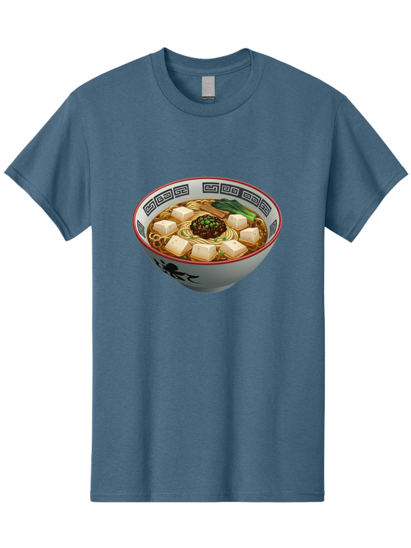 Bowl-Of-Ramen-2 Men'S Graphic Tee, 100% Cotton, Comfortable Casual Summer Wear, Machine Washable, Ramen Noodles, Noodle Soup, Japanese Cuisine, Tofu, Bok Choy, Savory Broth, Asian-Inspired, Delicious Meal, Comforting Food, Hot Soup, Baa198