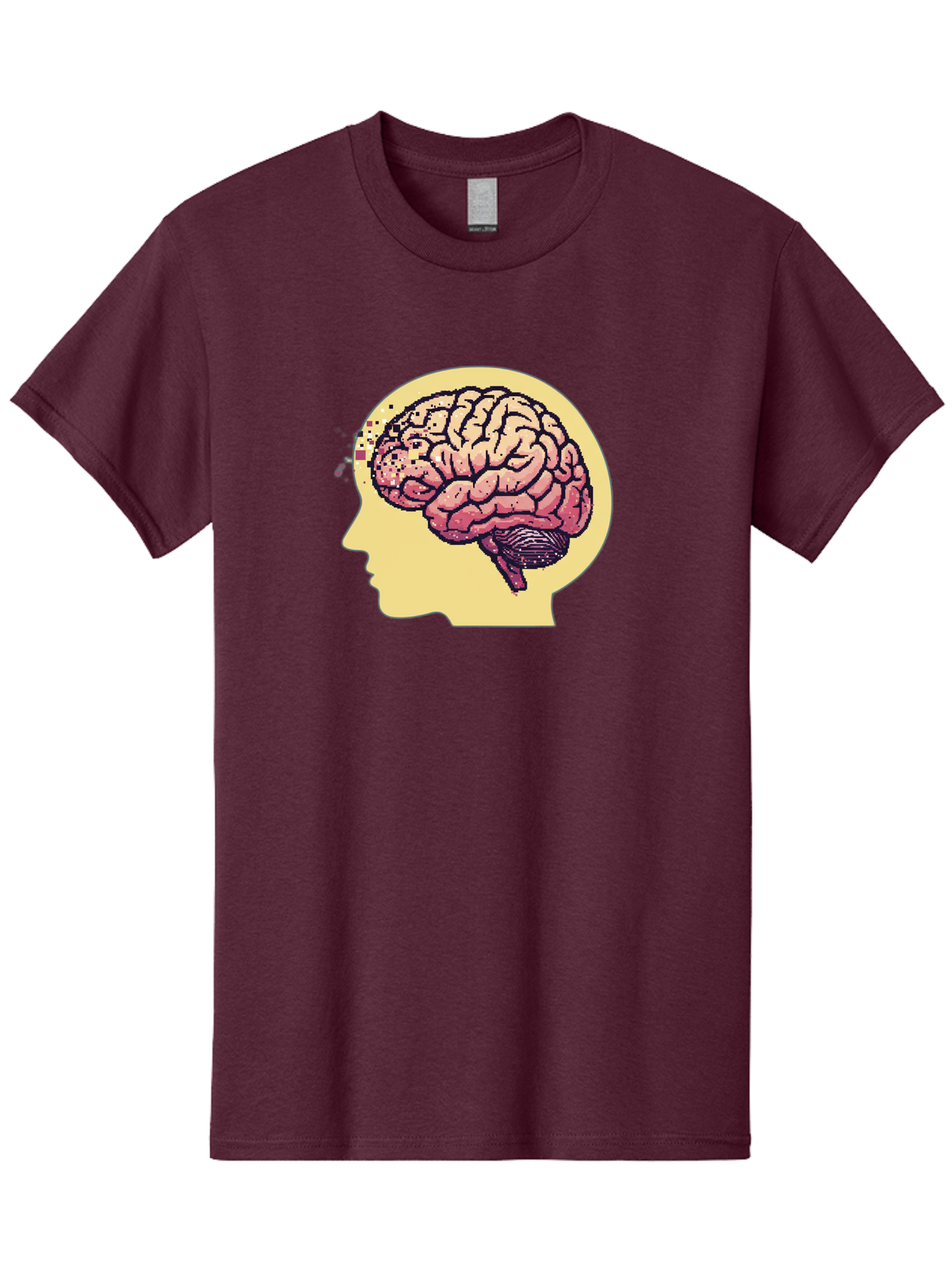Brain-Drain Men'S Graphic Tee, 100% Cotton, Comfortable Casual Summer Wear, Machine Washable, Human Brain, Neuroscience, Mental Health, Cognitive Function, Psychology, Brain Activity, Thought Process, Neurological Disorder, Baa207
