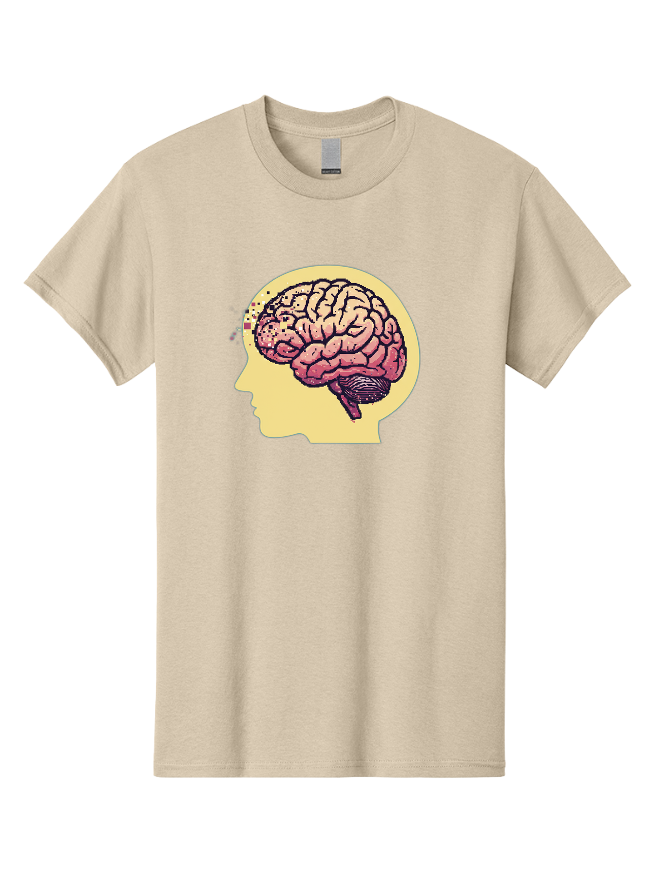 Brain-Drain Men'S Graphic Tee, 100% Cotton, Comfortable Casual Summer Wear, Machine Washable, Human Brain, Neuroscience, Mental Health, Cognitive Function, Psychology, Brain Activity, Thought Process, Neurological Disorder, Baa207