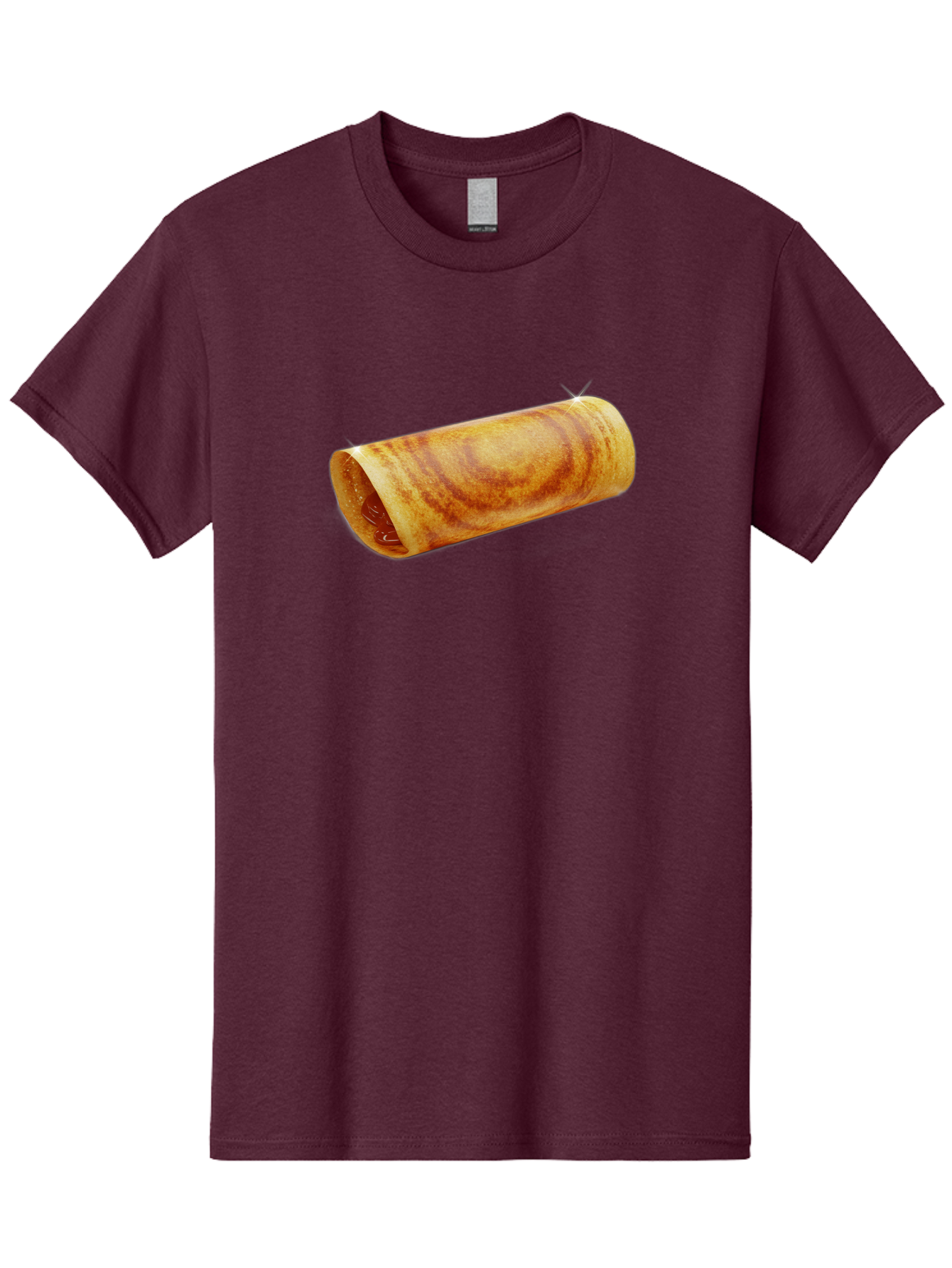 Burrito Men'S Graphic Tee, 100% Cotton, Comfortable Casual Summer Wear, Machine Washable, Crunchy Spring Roll, Savory Filling, Asian Cuisine, Finger Food, Delicious Snack, Appetizing Dish, Tasty Treat Baa244