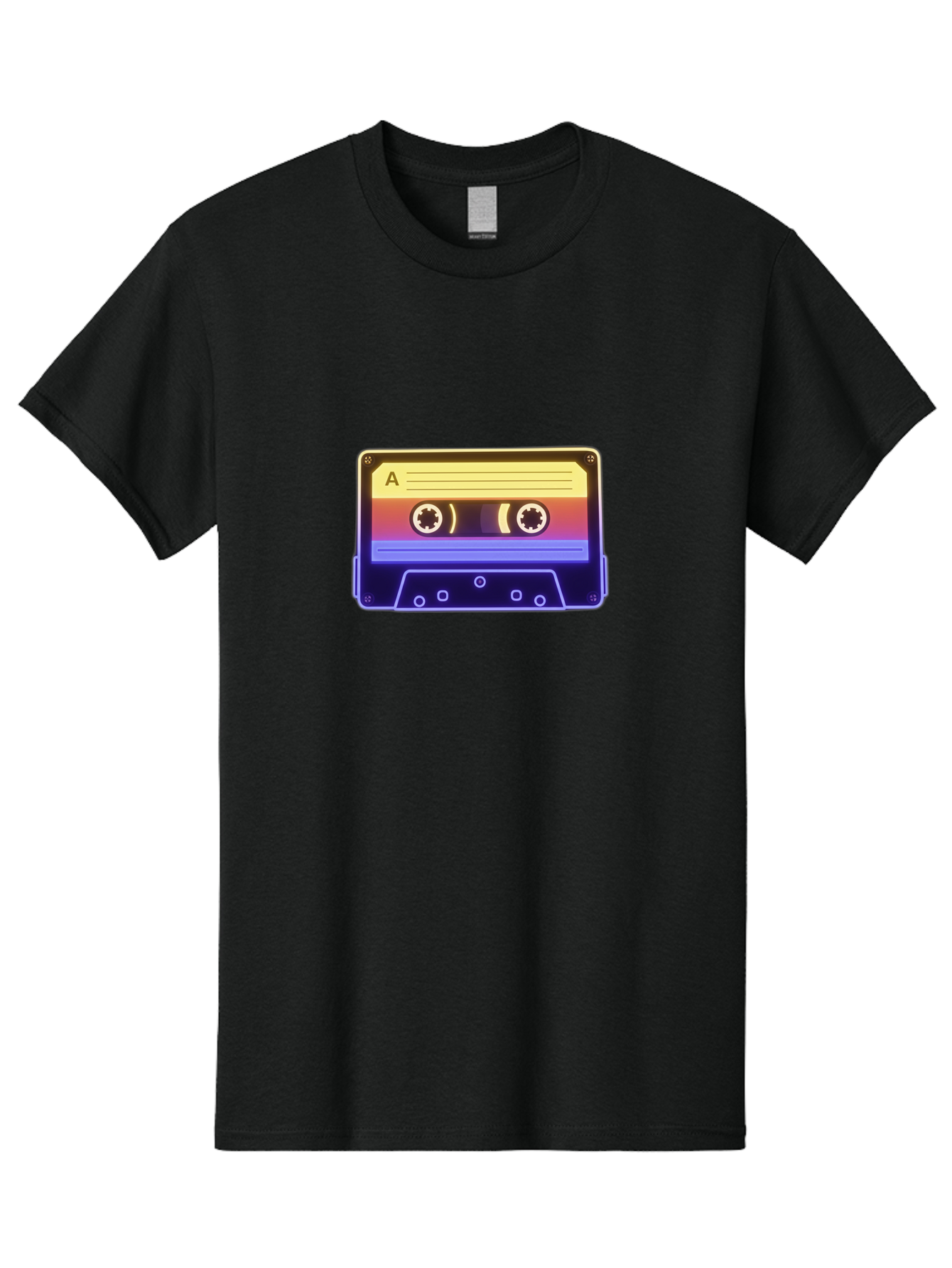 Cassette-Tape-A-1 Men'S Graphic Tee, 100% Cotton, Comfortable Casual Summer Wear, Machine Washable, Retro Cassette Tape, Vintage Music, Nostalgic Technology, 80S And 90S Memorabilia, Mixtape, Cassette Player, Retro Audio Baa265