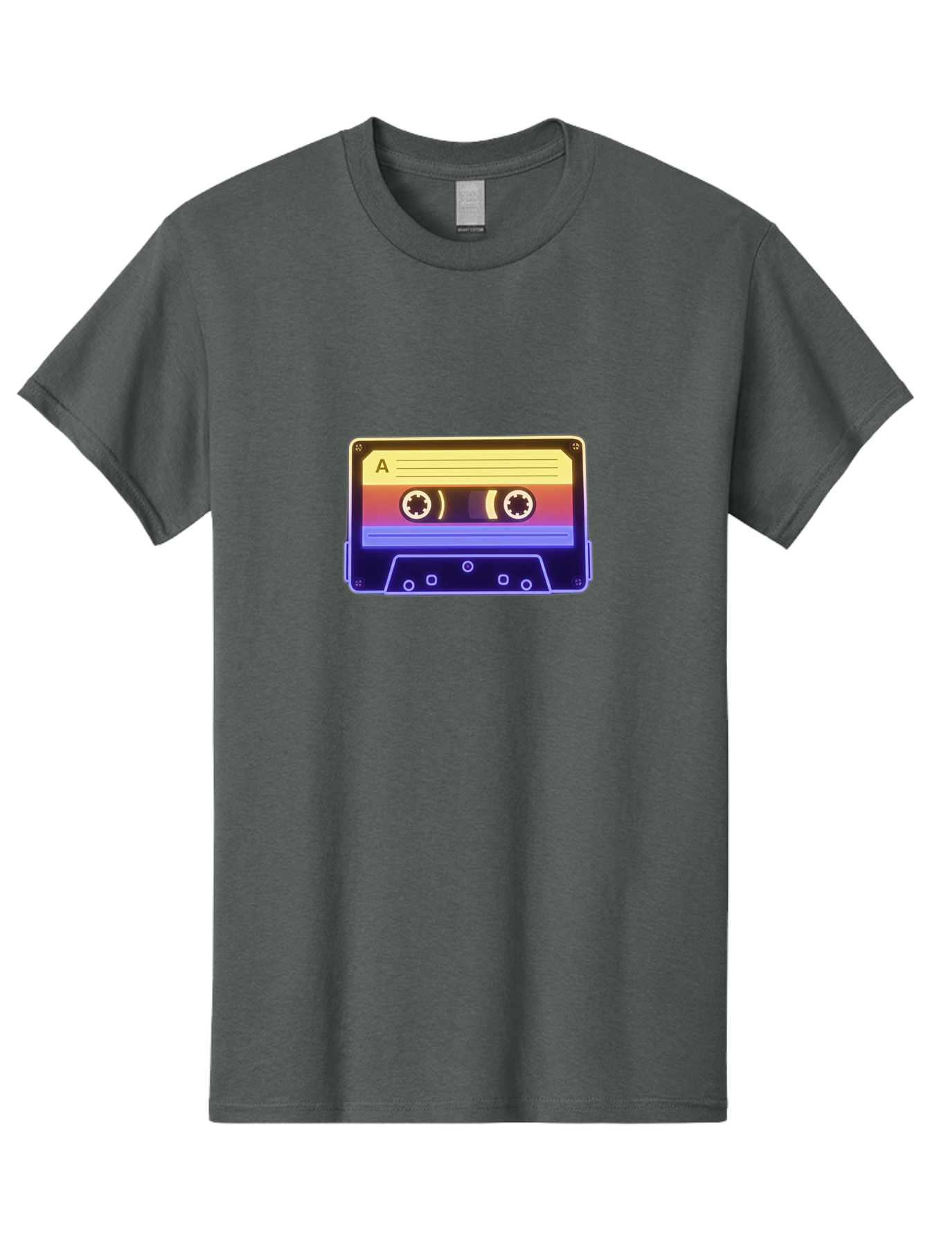 Cassette-Tape-A-1 Men'S Graphic Tee, 100% Cotton, Comfortable Casual Summer Wear, Machine Washable, Retro Cassette Tape, Vintage Music, Nostalgic Technology, 80S And 90S Memorabilia, Mixtape, Cassette Player, Retro Audio Baa265