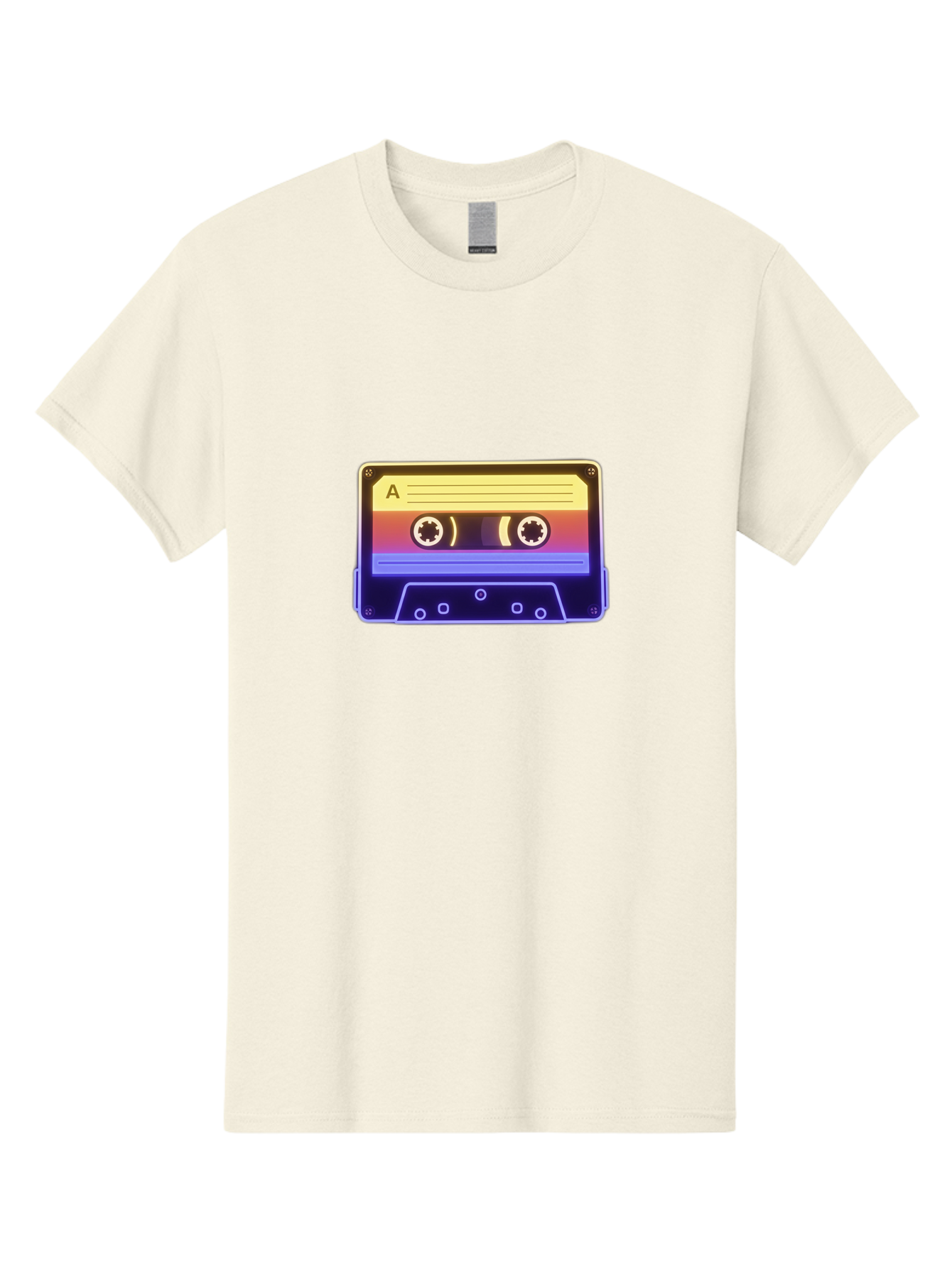 Cassette-Tape-A-1 Men'S Graphic Tee, 100% Cotton, Comfortable Casual Summer Wear, Machine Washable, Retro Cassette Tape, Vintage Music, Nostalgic Technology, 80S And 90S Memorabilia, Mixtape, Cassette Player, Retro Audio Baa265
