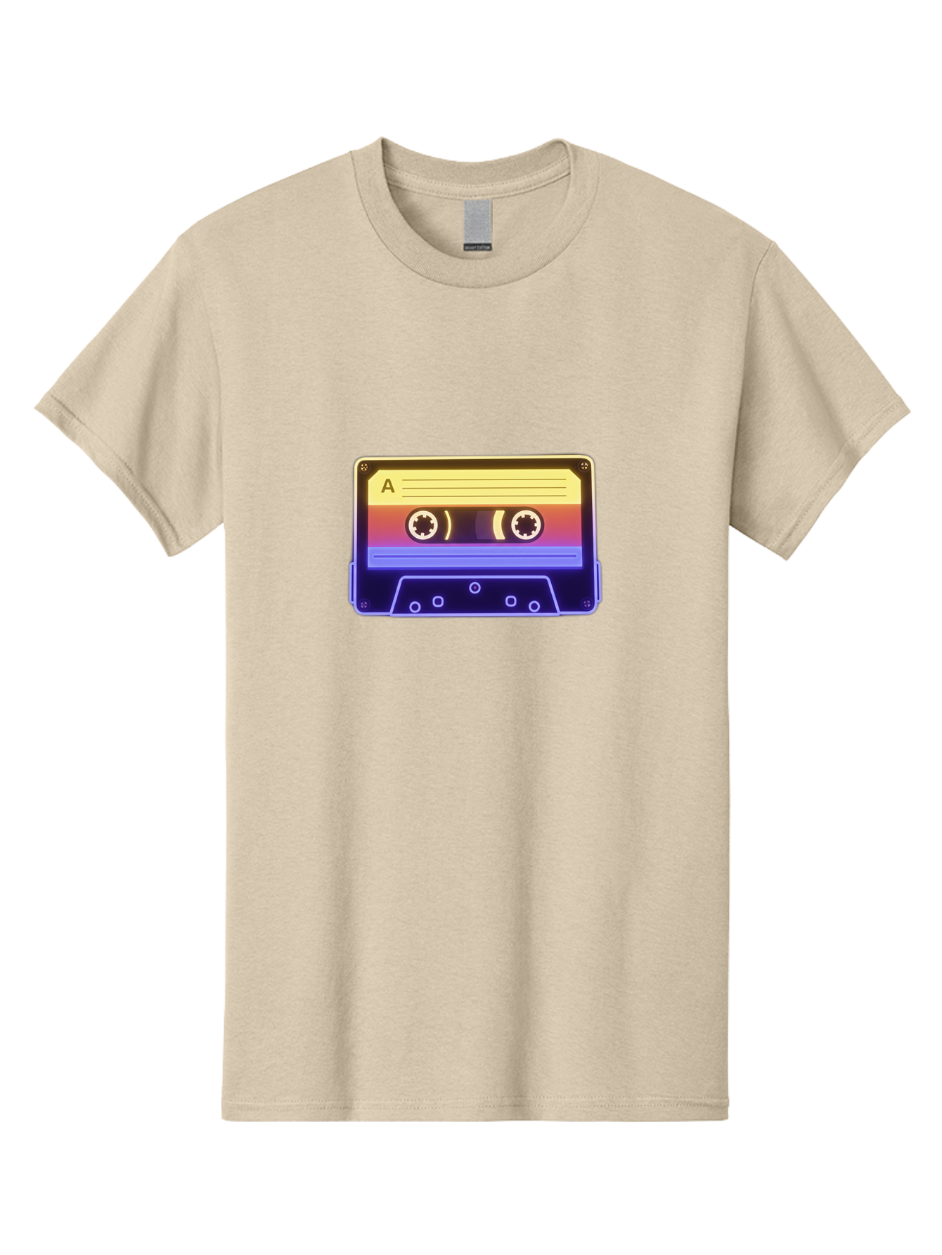 Cassette-Tape-A-1 Men'S Graphic Tee, 100% Cotton, Comfortable Casual Summer Wear, Machine Washable, Retro Cassette Tape, Vintage Music, Nostalgic Technology, 80S And 90S Memorabilia, Mixtape, Cassette Player, Retro Audio Baa265