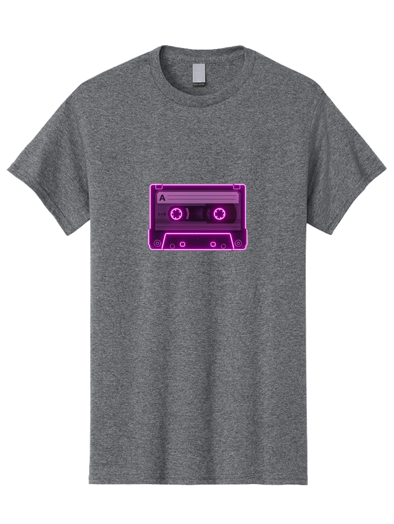 Cassette-Tape-A-3 Men'S Graphic Tee, 100% Cotton, Comfortable Casual Summer Wear, Machine Washable, Cassette Tape, Retro Music, Vintage Technology, Nostalgic Feel, Music Format, Analog Sound, Side A Baa267