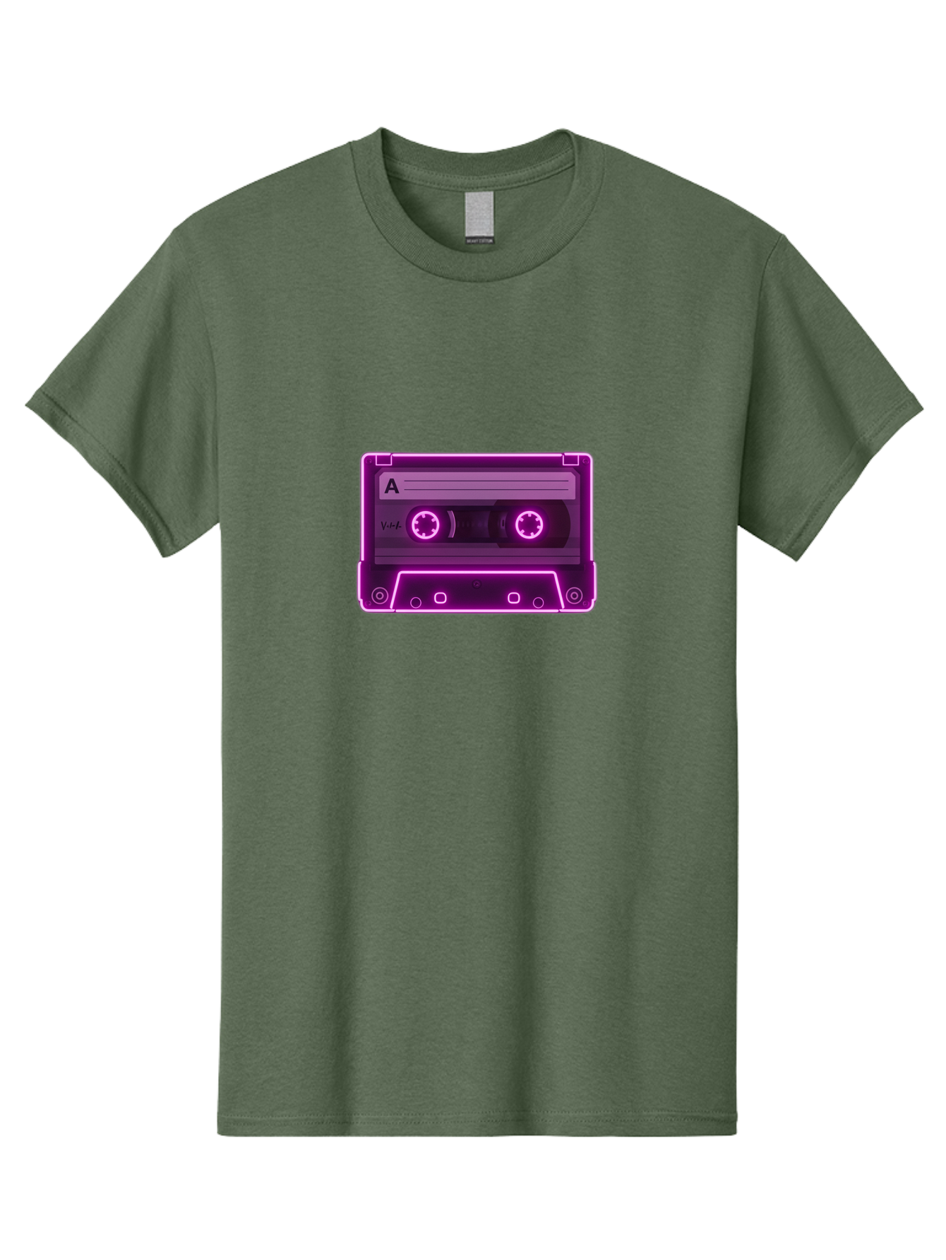 Cassette-Tape-A-3 Men'S Graphic Tee, 100% Cotton, Comfortable Casual Summer Wear, Machine Washable, Cassette Tape, Retro Music, Vintage Technology, Nostalgic Feel, Music Format, Analog Sound, Side A Baa267