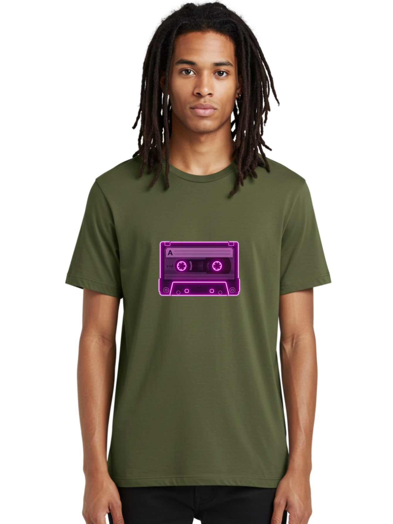 Cassette-Tape-A-3 Men'S Graphic Tee, 100% Cotton, Comfortable Casual Summer Wear, Machine Washable, Cassette Tape, Retro Music, Vintage Technology, Nostalgic Feel, Music Format, Analog Sound, Side A Baa267