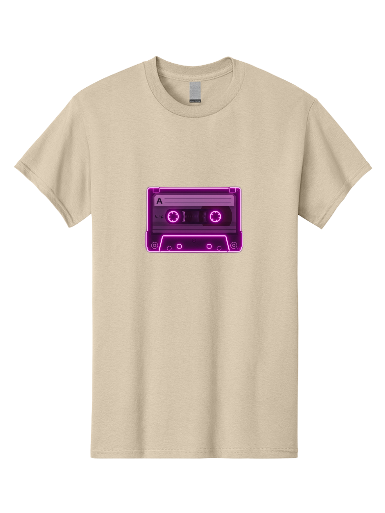 Cassette-Tape-A-3 Men'S Graphic Tee, 100% Cotton, Comfortable Casual Summer Wear, Machine Washable, Cassette Tape, Retro Music, Vintage Technology, Nostalgic Feel, Music Format, Analog Sound, Side A Baa267