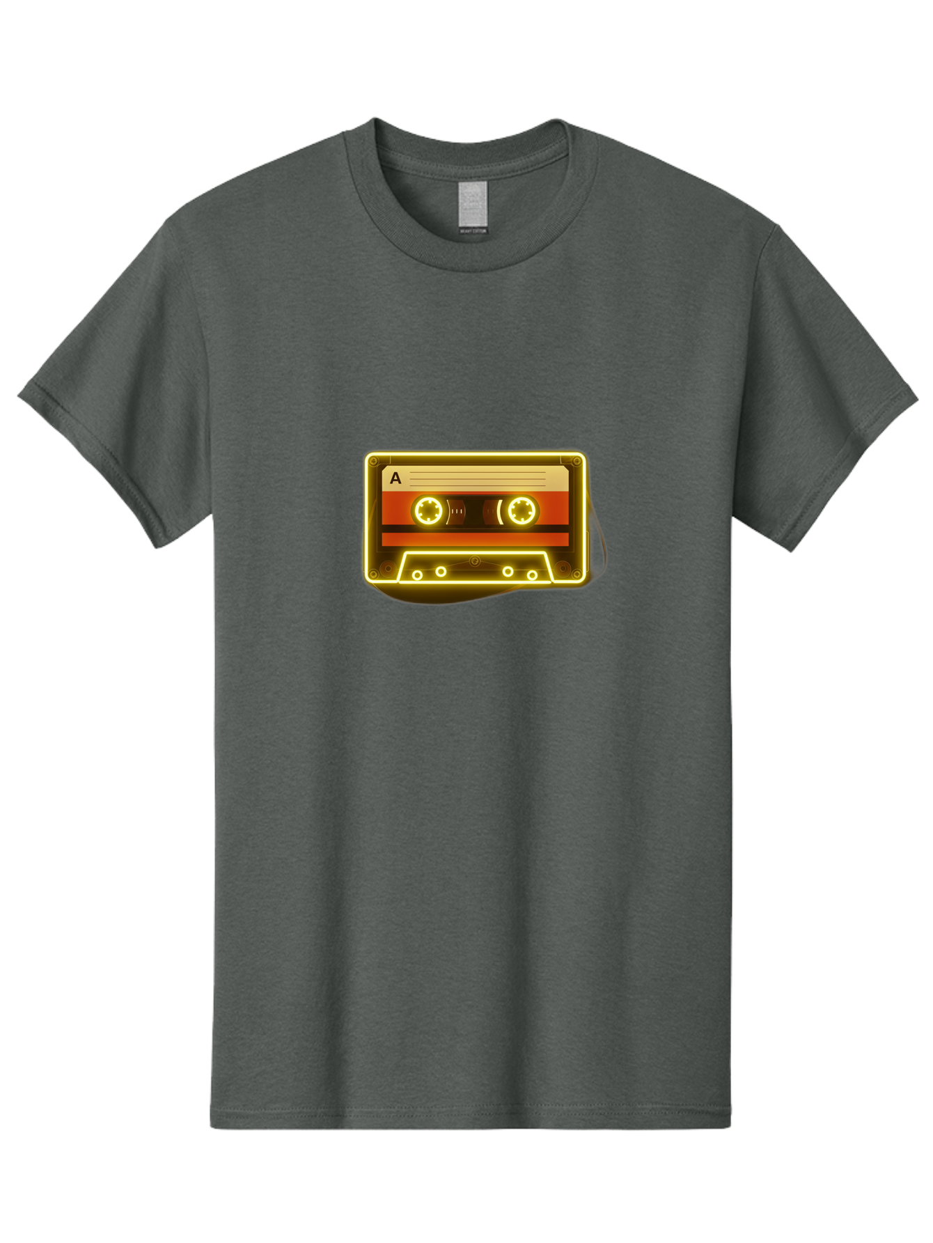 Cassette-Tape-A-4 Men'S Graphic Tee, 100% Cotton, Comfortable Casual Summer Wear, Machine Washable, Retro Cassette Tape, Vintage Music, Nostalgic Technology, Classic Audio, Mixtape, Music Lover, Retro Aesthetic, 80S And 90S Vibe, A Side Baa268