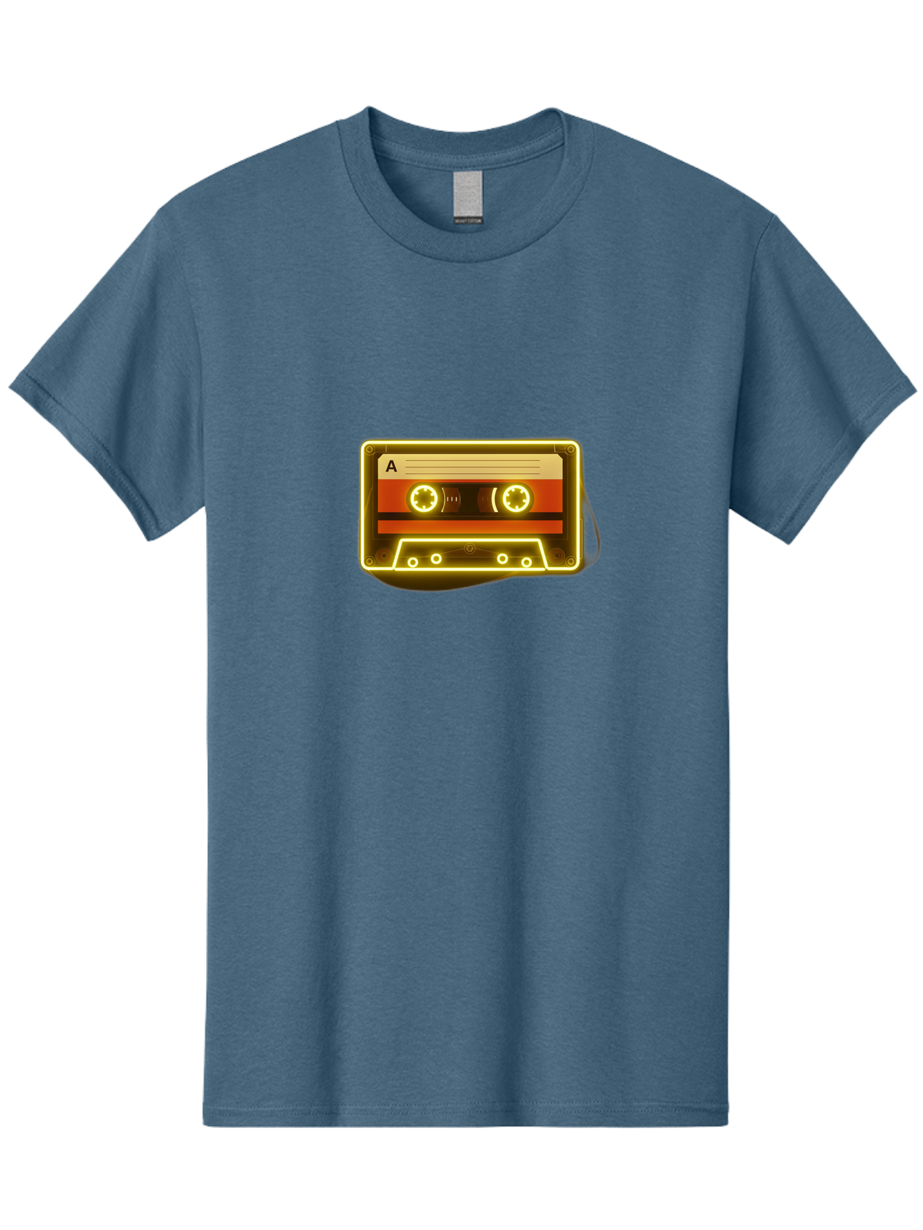Cassette-Tape-A-4 Men'S Graphic Tee, 100% Cotton, Comfortable Casual Summer Wear, Machine Washable, Retro Cassette Tape, Vintage Music, Nostalgic Technology, Classic Audio, Mixtape, Music Lover, Retro Aesthetic, 80S And 90S Vibe, A Side Baa268