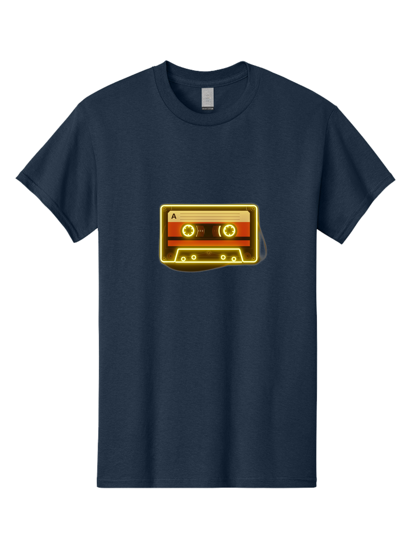 Cassette-Tape-A-4 Men'S Graphic Tee, 100% Cotton, Comfortable Casual Summer Wear, Machine Washable, Retro Cassette Tape, Vintage Music, Nostalgic Technology, Classic Audio, Mixtape, Music Lover, Retro Aesthetic, 80S And 90S Vibe, A Side Baa268
