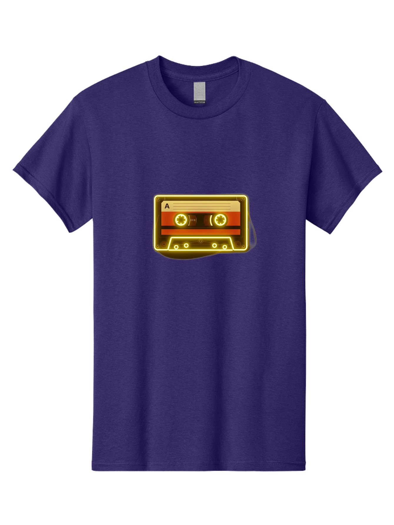 Cassette-Tape-A-4 Men'S Graphic Tee, 100% Cotton, Comfortable Casual Summer Wear, Machine Washable, Retro Cassette Tape, Vintage Music, Nostalgic Technology, Classic Audio, Mixtape, Music Lover, Retro Aesthetic, 80S And 90S Vibe, A Side Baa268