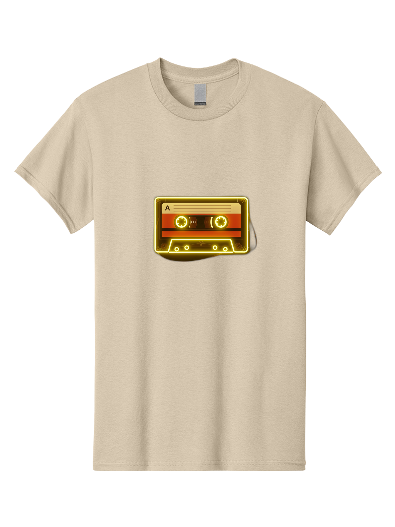 Cassette-Tape-A-4 Men'S Graphic Tee, 100% Cotton, Comfortable Casual Summer Wear, Machine Washable, Retro Cassette Tape, Vintage Music, Nostalgic Technology, Classic Audio, Mixtape, Music Lover, Retro Aesthetic, 80S And 90S Vibe, A Side Baa268