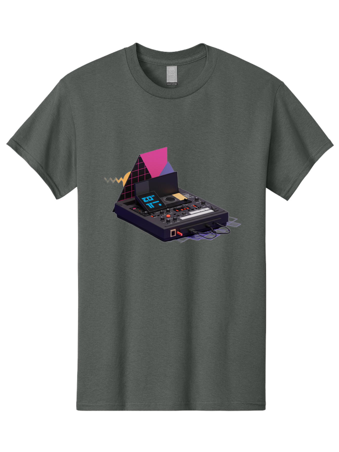 Cdj-Controller Men'S Graphic Tee, 100% Cotton, Comfortable Casual Summer Wear, Machine Washable, Audio Mixer, Sound Equipment, Music Production, Dj Setup, Electronic Dance Music, Audio Engineering, Sound Waves, Mix Control Baa279