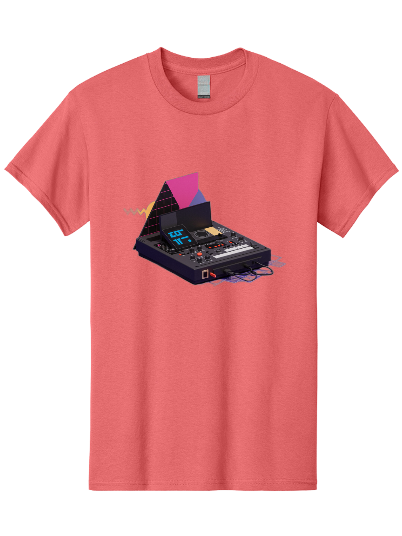 Cdj-Controller Men'S Graphic Tee, 100% Cotton, Comfortable Casual Summer Wear, Machine Washable, Audio Mixer, Sound Equipment, Music Production, Dj Setup, Electronic Dance Music, Audio Engineering, Sound Waves, Mix Control Baa279
