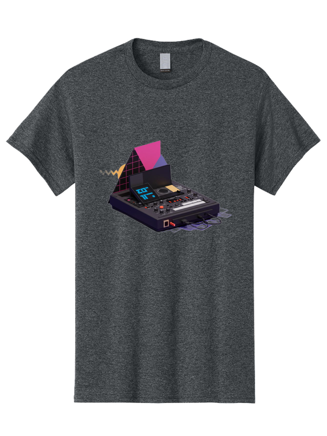 Cdj-Controller Men'S Graphic Tee, 100% Cotton, Comfortable Casual Summer Wear, Machine Washable, Audio Mixer, Sound Equipment, Music Production, Dj Setup, Electronic Dance Music, Audio Engineering, Sound Waves, Mix Control Baa279