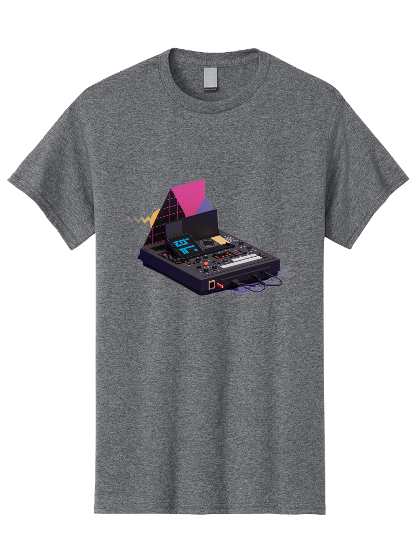 Cdj-Controller Men'S Graphic Tee, 100% Cotton, Comfortable Casual Summer Wear, Machine Washable, Audio Mixer, Sound Equipment, Music Production, Dj Setup, Electronic Dance Music, Audio Engineering, Sound Waves, Mix Control Baa279