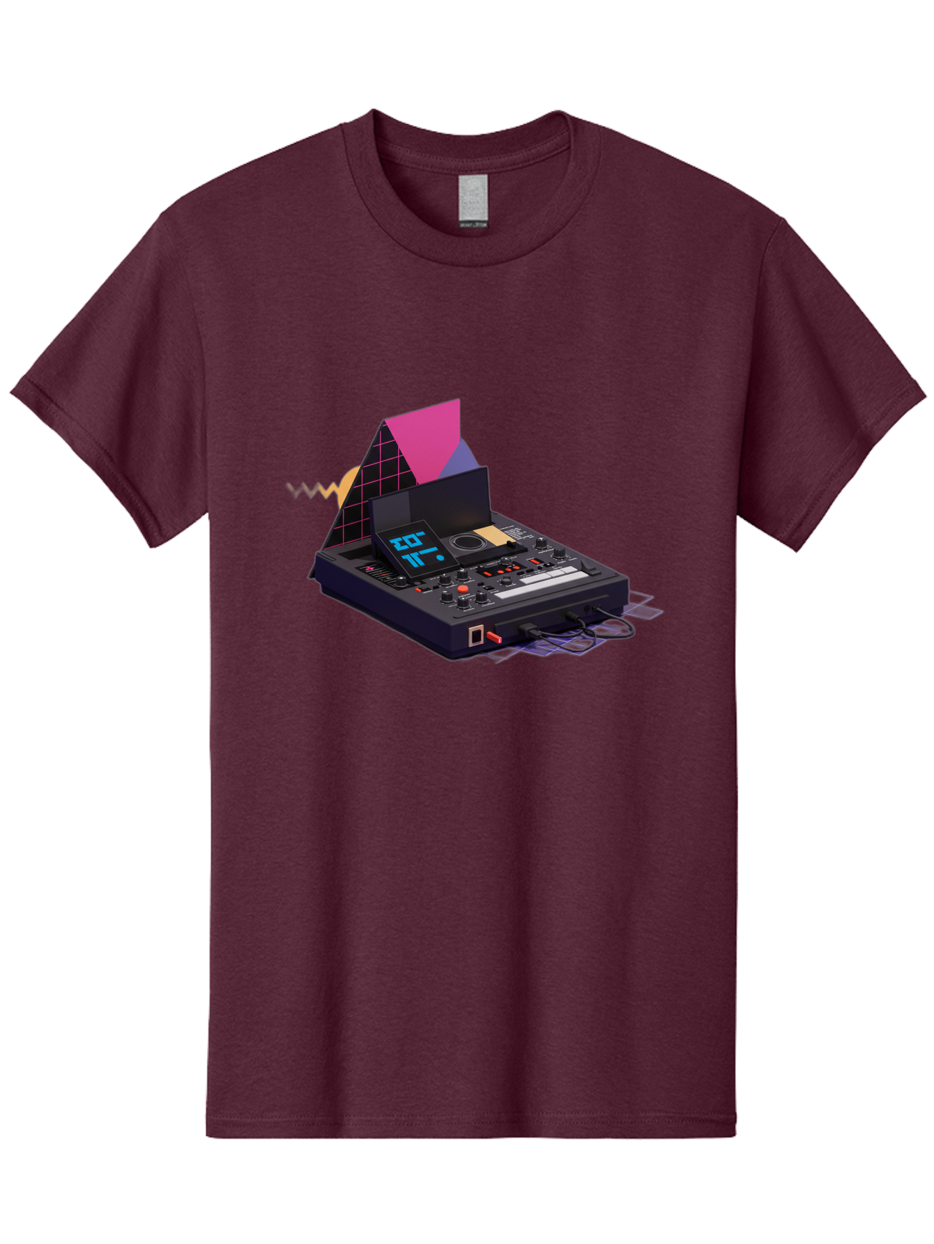 Cdj-Controller Men'S Graphic Tee, 100% Cotton, Comfortable Casual Summer Wear, Machine Washable, Audio Mixer, Sound Equipment, Music Production, Dj Setup, Electronic Dance Music, Audio Engineering, Sound Waves, Mix Control Baa279