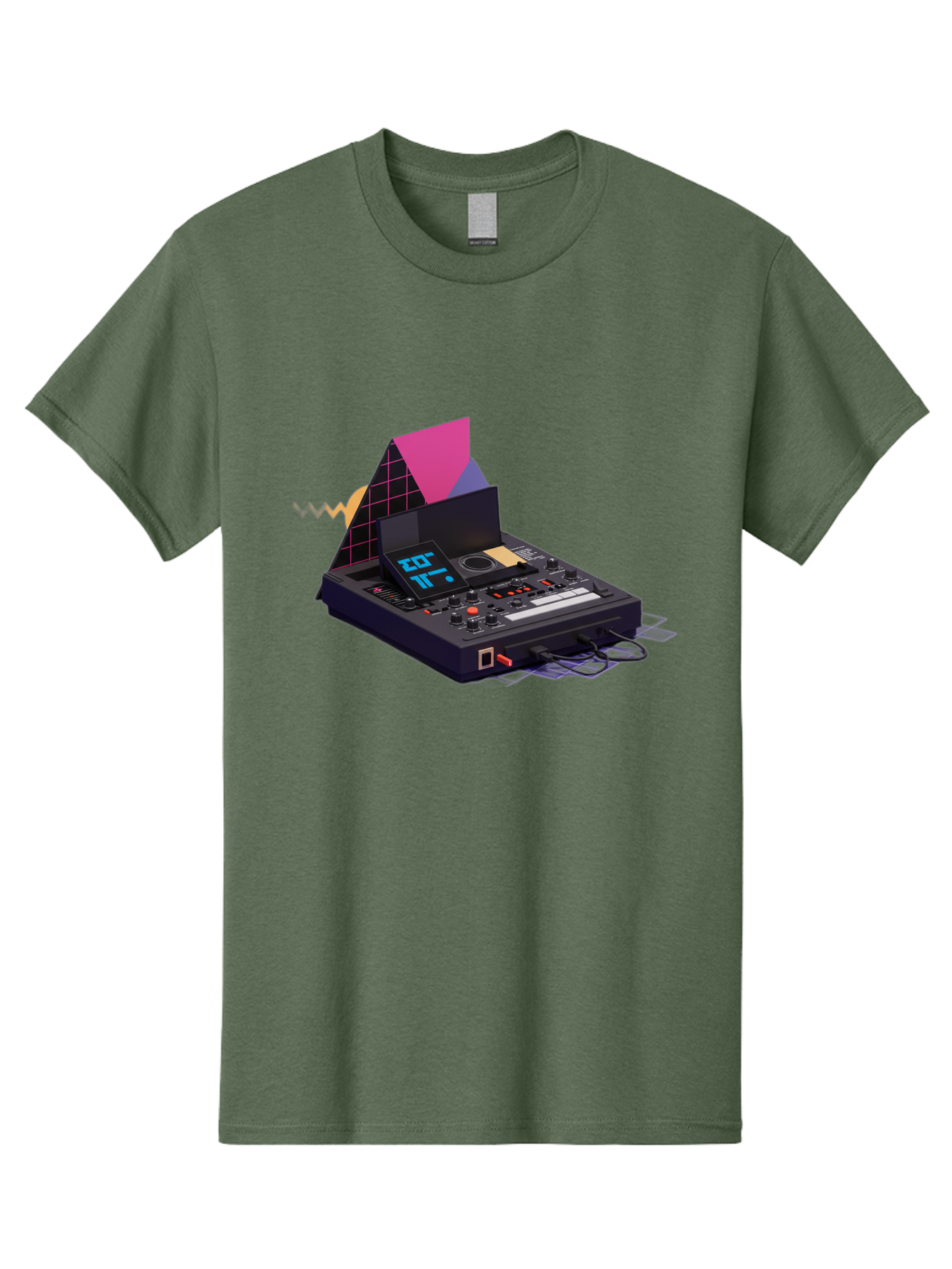 Cdj-Controller Men'S Graphic Tee, 100% Cotton, Comfortable Casual Summer Wear, Machine Washable, Audio Mixer, Sound Equipment, Music Production, Dj Setup, Electronic Dance Music, Audio Engineering, Sound Waves, Mix Control Baa279