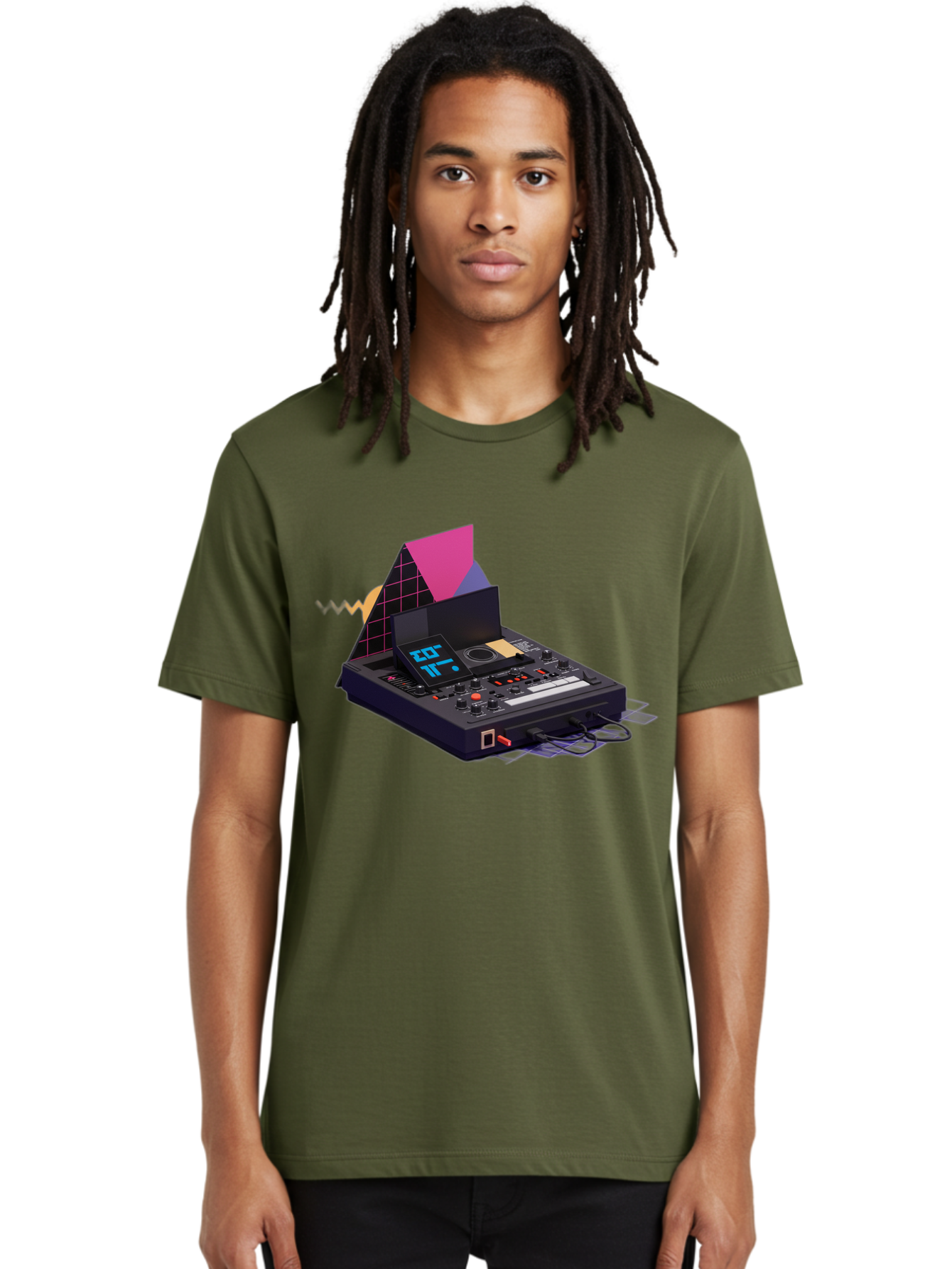 Cdj-Controller Men'S Graphic Tee, 100% Cotton, Comfortable Casual Summer Wear, Machine Washable, Audio Mixer, Sound Equipment, Music Production, Dj Setup, Electronic Dance Music, Audio Engineering, Sound Waves, Mix Control Baa279