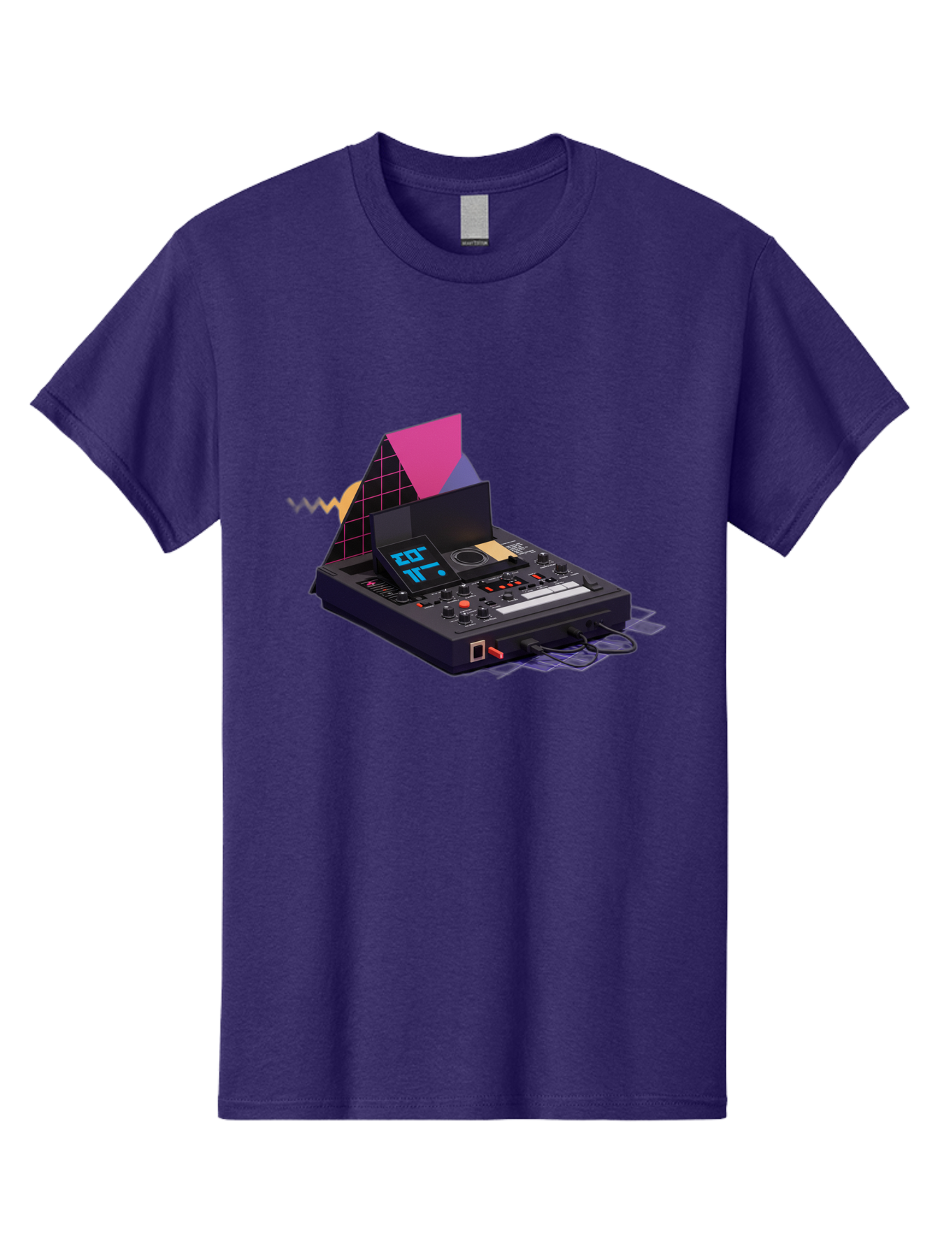 Cdj-Controller Men'S Graphic Tee, 100% Cotton, Comfortable Casual Summer Wear, Machine Washable, Audio Mixer, Sound Equipment, Music Production, Dj Setup, Electronic Dance Music, Audio Engineering, Sound Waves, Mix Control Baa279