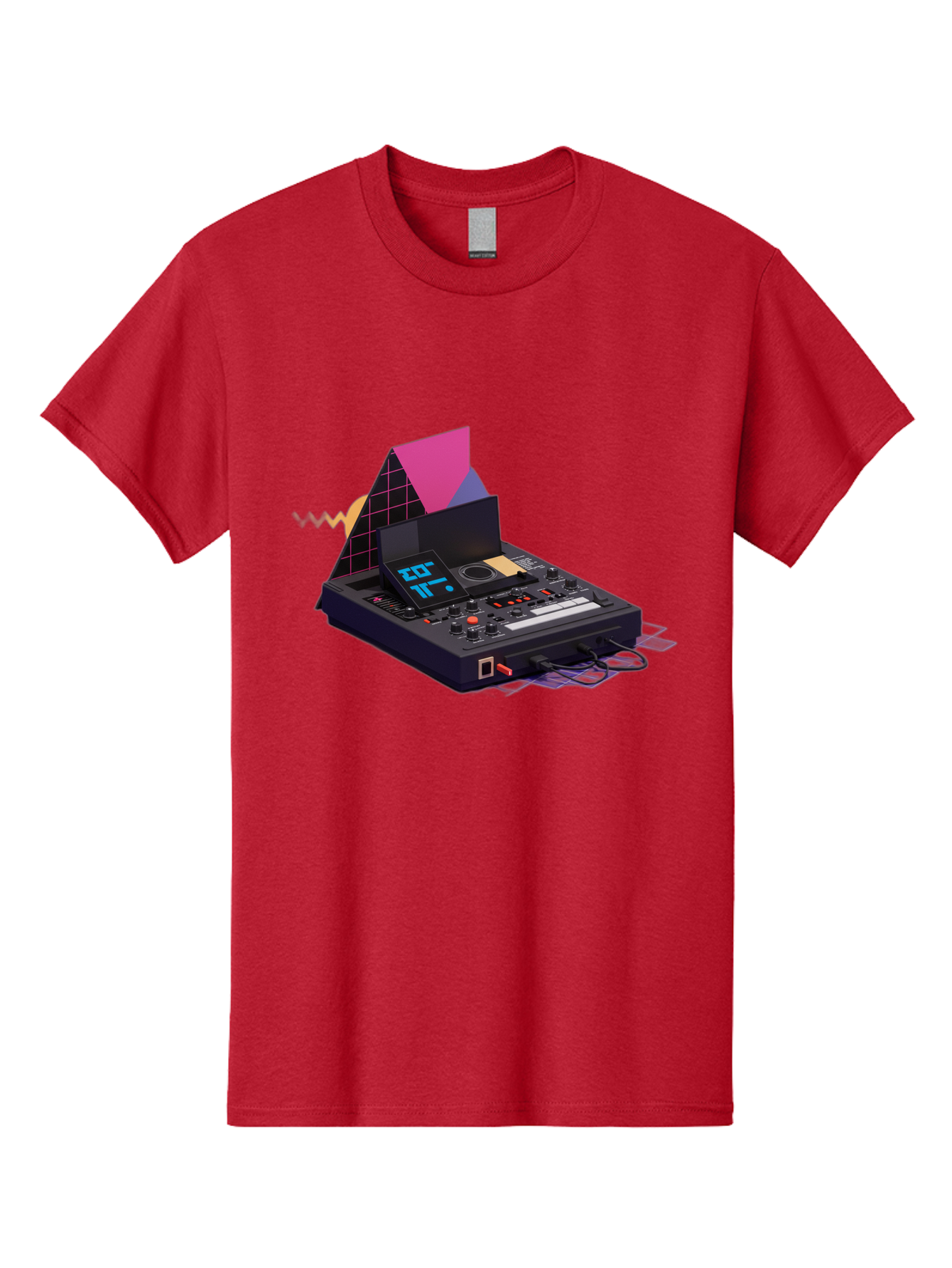 Cdj-Controller Men'S Graphic Tee, 100% Cotton, Comfortable Casual Summer Wear, Machine Washable, Audio Mixer, Sound Equipment, Music Production, Dj Setup, Electronic Dance Music, Audio Engineering, Sound Waves, Mix Control Baa279