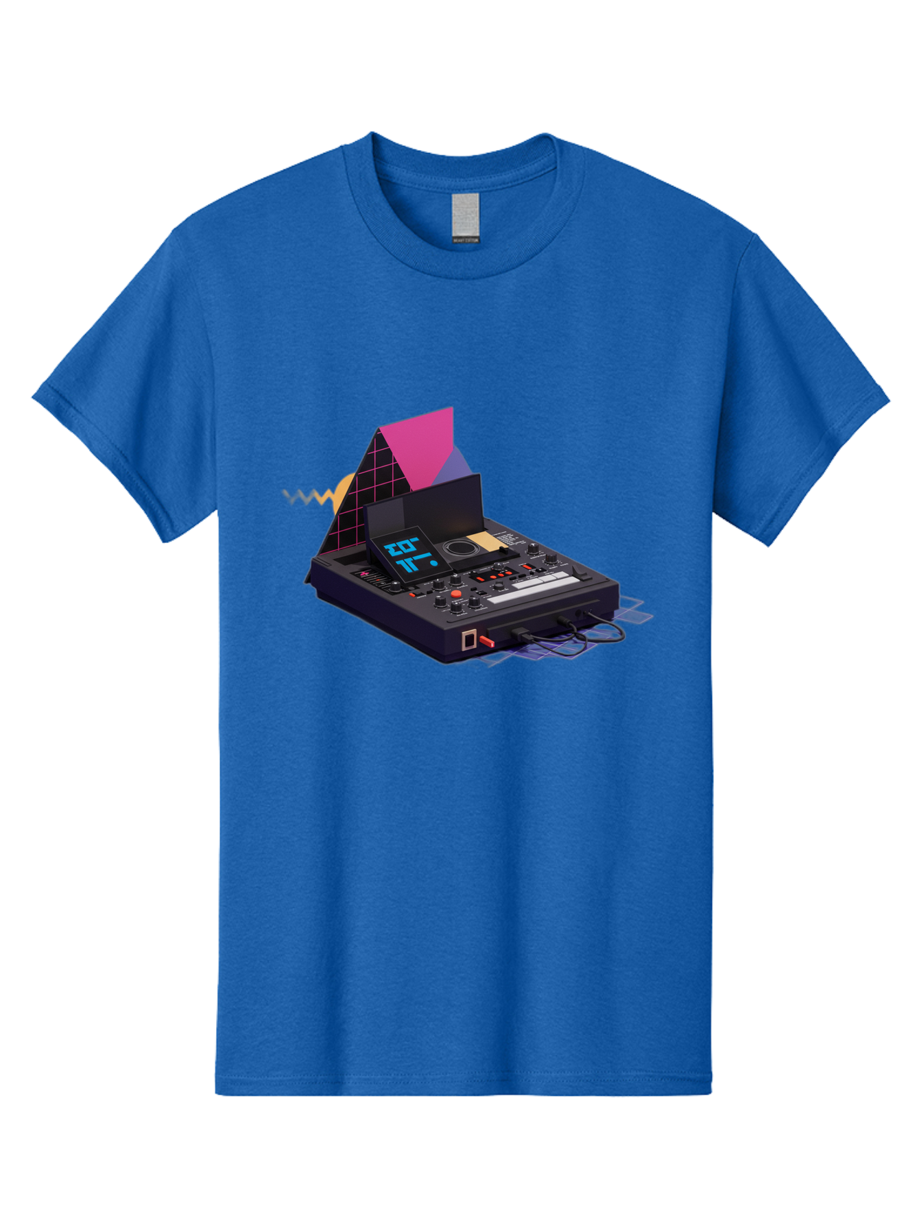 Cdj-Controller Men'S Graphic Tee, 100% Cotton, Comfortable Casual Summer Wear, Machine Washable, Audio Mixer, Sound Equipment, Music Production, Dj Setup, Electronic Dance Music, Audio Engineering, Sound Waves, Mix Control Baa279