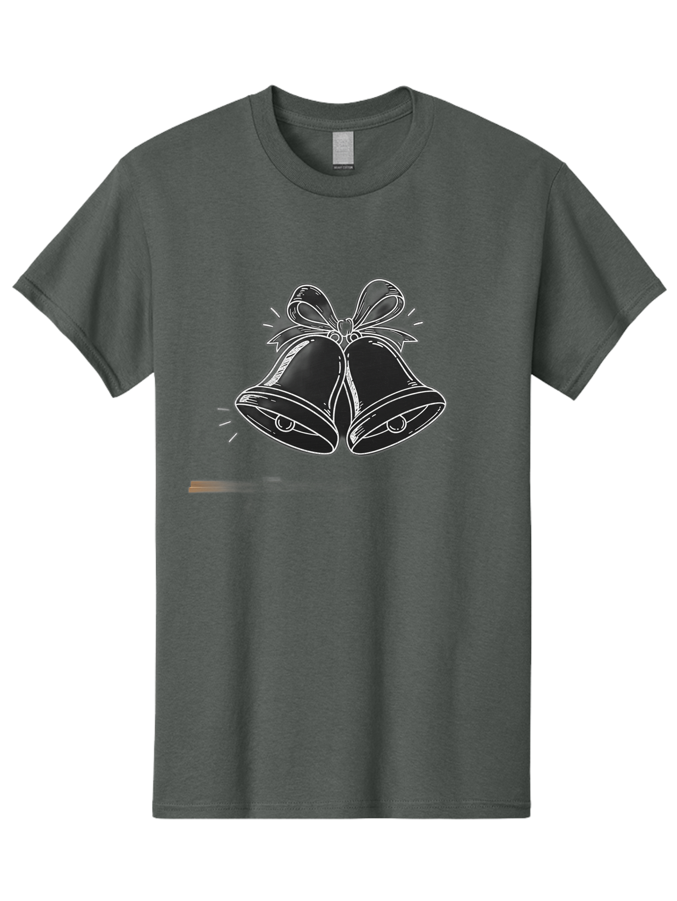 Christmas-Bells-2 Men'S Graphic Tee, 100% Cotton, Comfortable Casual Summer Wear, Machine Washable, Christmas Bells, Festive Decorations, Holiday Cheer, Jingling Bells, Merry Christmas, Christmas Illustrations, Winter Wonderland, Baa314
