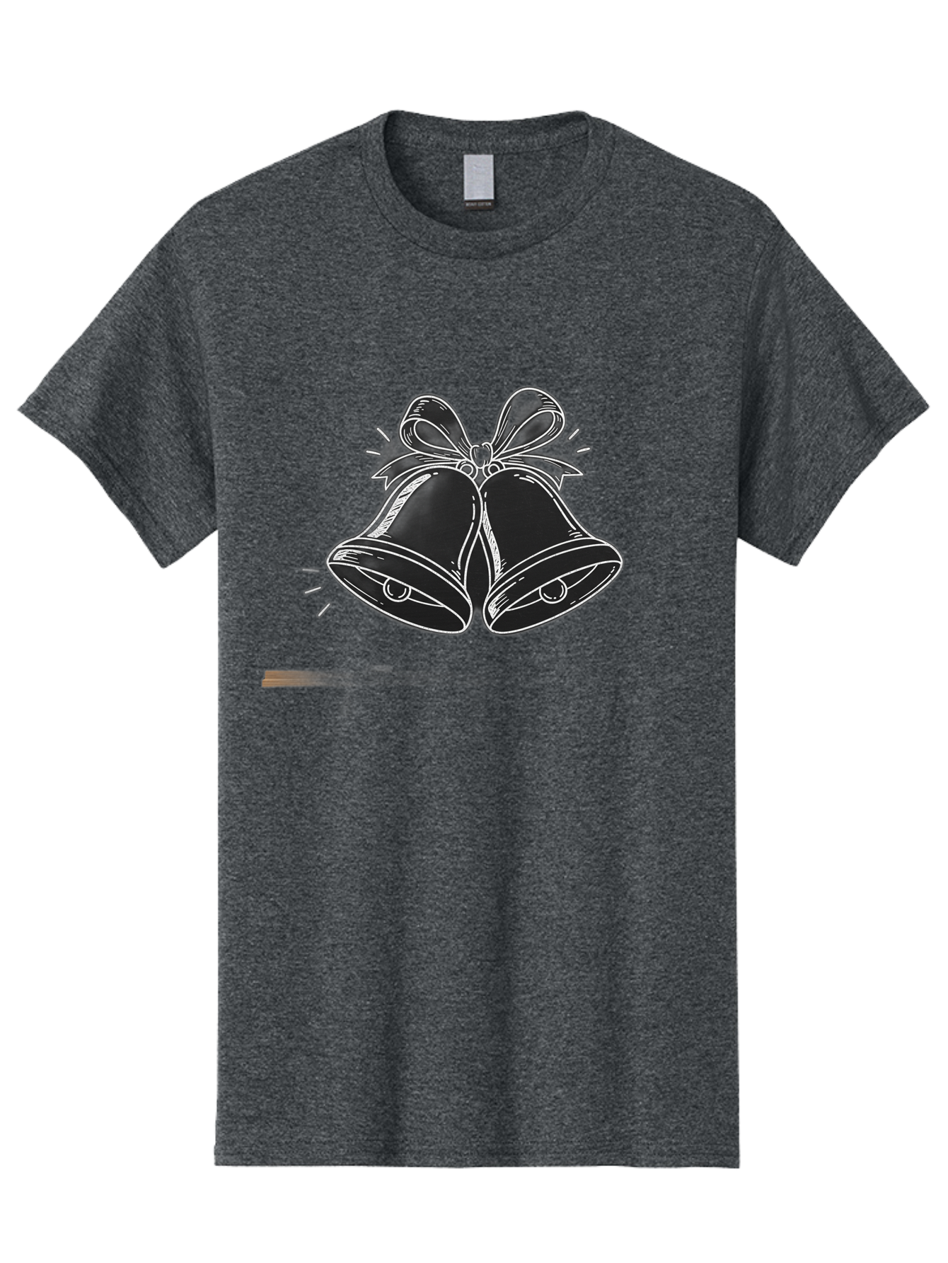 Christmas-Bells-2 Men'S Graphic Tee, 100% Cotton, Comfortable Casual Summer Wear, Machine Washable, Christmas Bells, Festive Decorations, Holiday Cheer, Jingling Bells, Merry Christmas, Christmas Illustrations, Winter Wonderland, Baa314