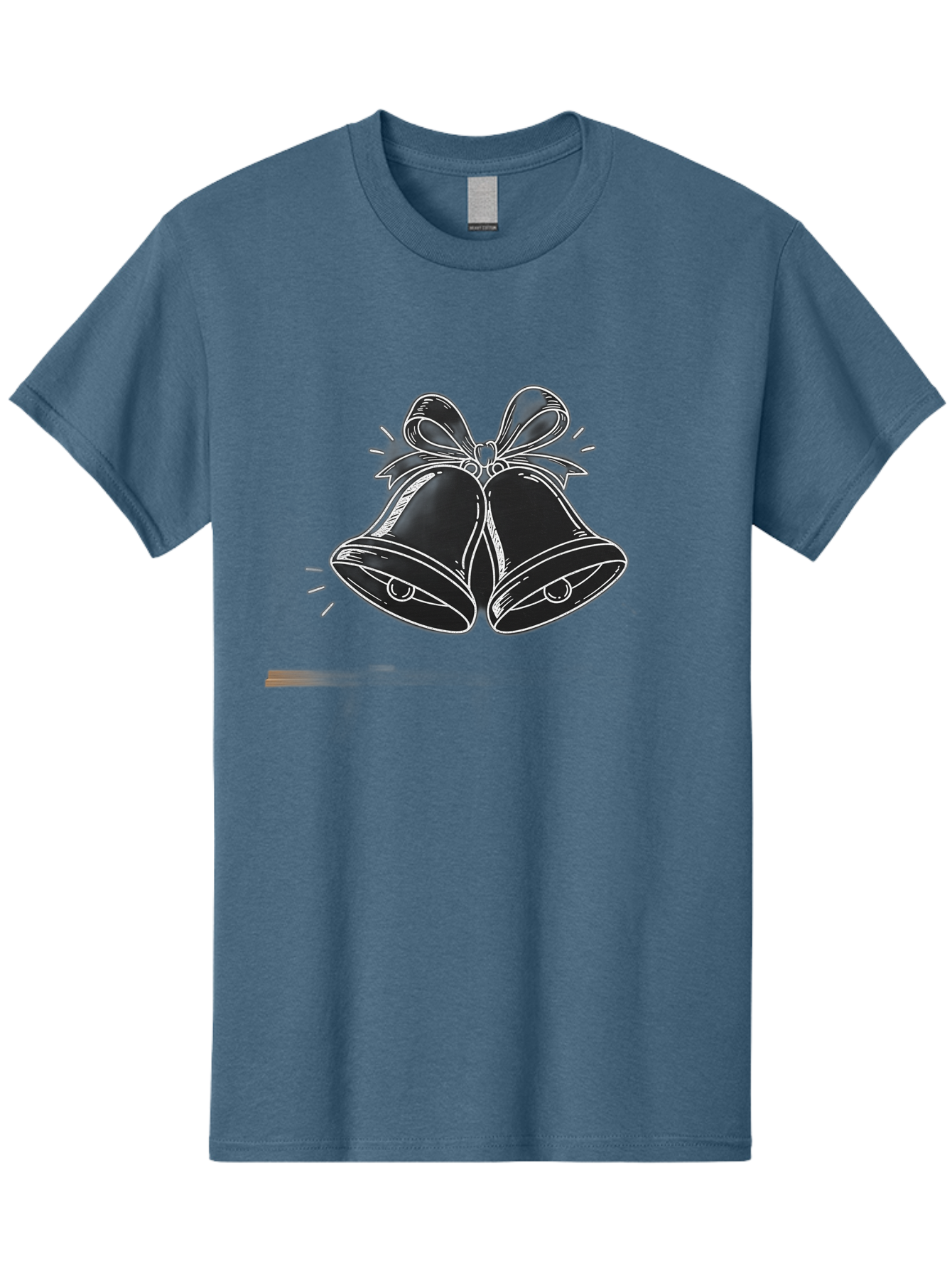 Christmas-Bells-2 Men'S Graphic Tee, 100% Cotton, Comfortable Casual Summer Wear, Machine Washable, Christmas Bells, Festive Decorations, Holiday Cheer, Jingling Bells, Merry Christmas, Christmas Illustrations, Winter Wonderland, Baa314