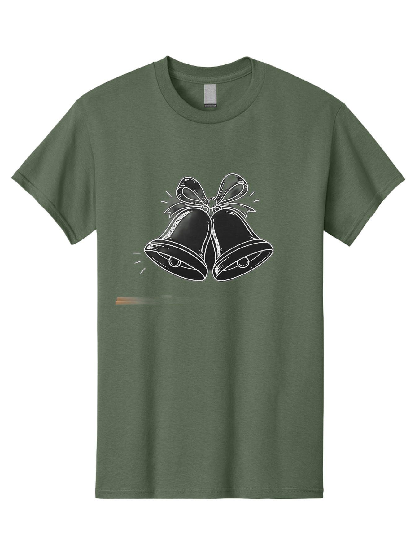 Christmas-Bells-2 Men'S Graphic Tee, 100% Cotton, Comfortable Casual Summer Wear, Machine Washable, Christmas Bells, Festive Decorations, Holiday Cheer, Jingling Bells, Merry Christmas, Christmas Illustrations, Winter Wonderland, Baa314