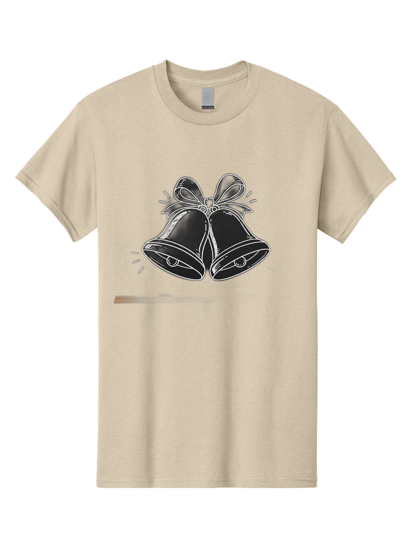 Christmas-Bells-2 Men'S Graphic Tee, 100% Cotton, Comfortable Casual Summer Wear, Machine Washable, Christmas Bells, Festive Decorations, Holiday Cheer, Jingling Bells, Merry Christmas, Christmas Illustrations, Winter Wonderland, Baa314