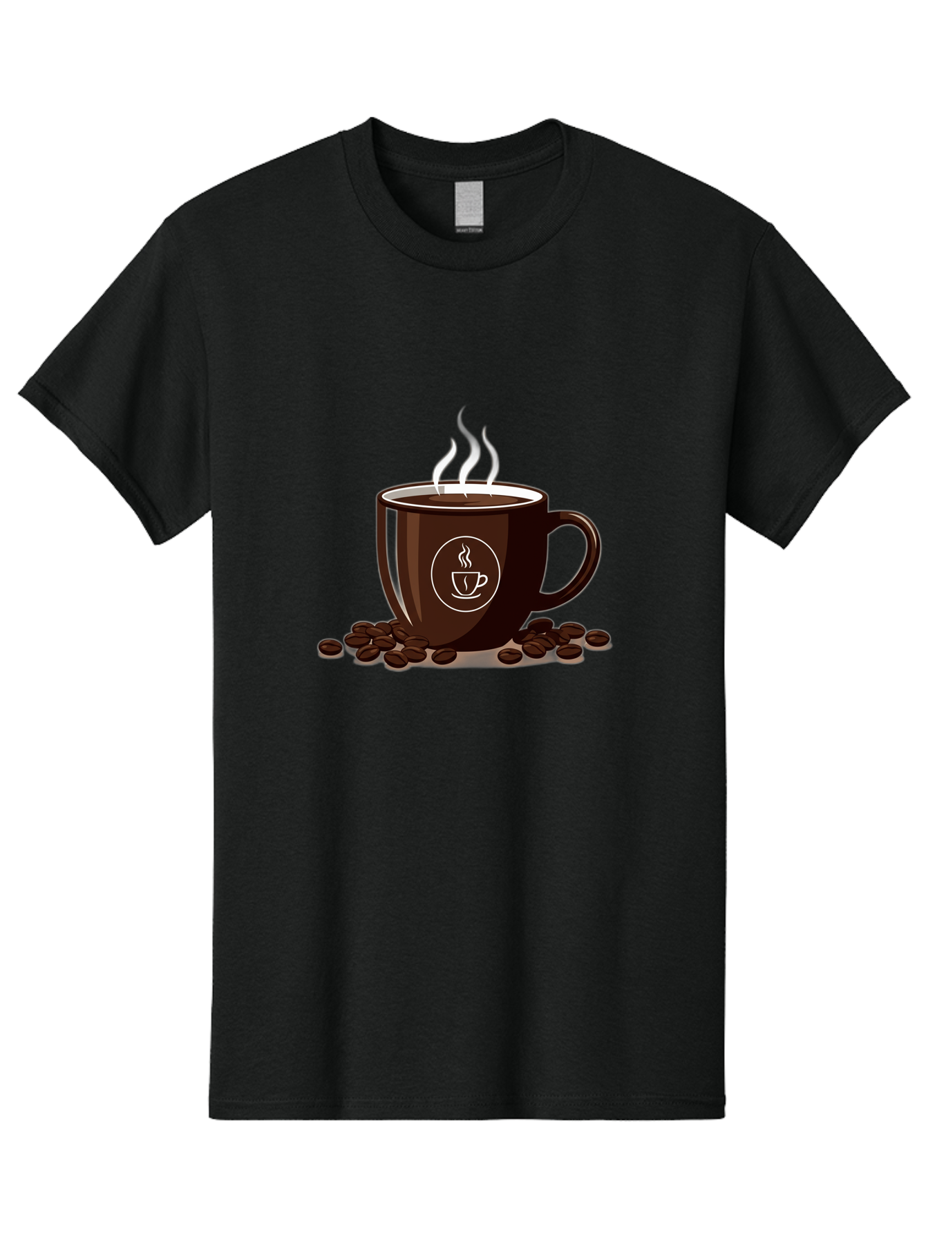 Coffee-Cup-13 Men'S Graphic Tee, 100% Cotton, Comfortable Casual Summer Wear, Machine Washable, Coffee Cup, Hot Beverage, Steaming Coffee, Coffee Beans, Coffee Logo, Coffee Break, Morning Coffee, Coffee Time, Coffee Illustration Baa347