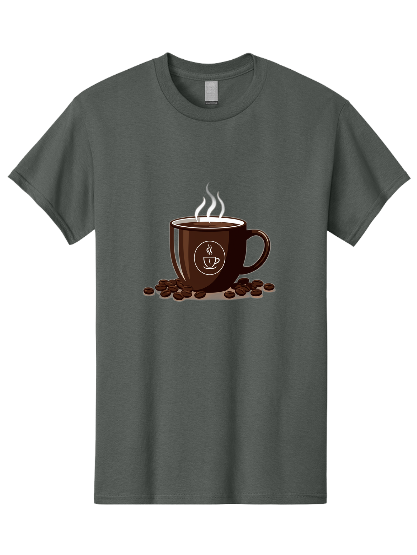Coffee-Cup-13 Men'S Graphic Tee, 100% Cotton, Comfortable Casual Summer Wear, Machine Washable, Coffee Cup, Hot Beverage, Steaming Coffee, Coffee Beans, Coffee Logo, Coffee Break, Morning Coffee, Coffee Time, Coffee Illustration Baa347