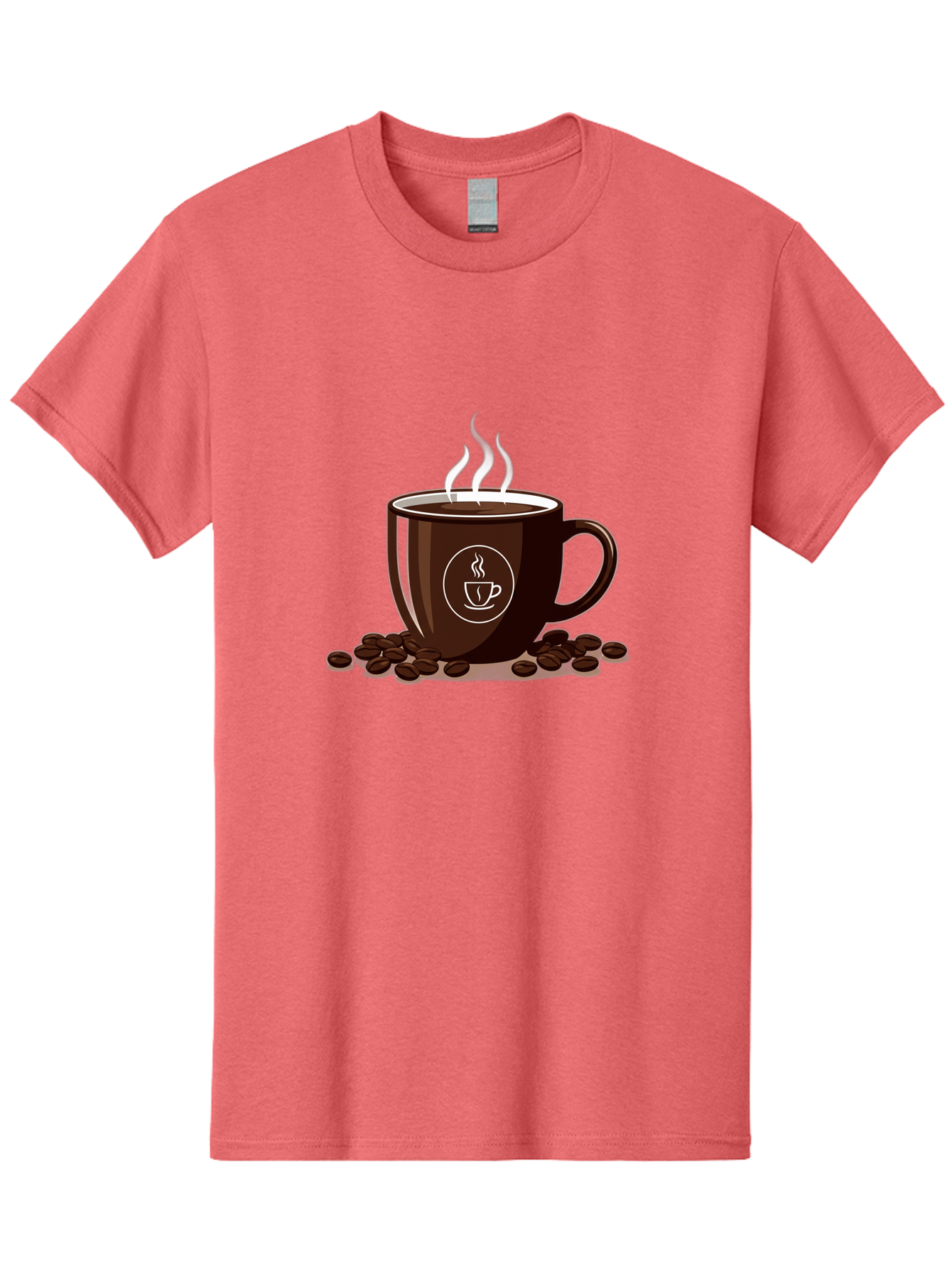 Coffee-Cup-13 Men'S Graphic Tee, 100% Cotton, Comfortable Casual Summer Wear, Machine Washable, Coffee Cup, Hot Beverage, Steaming Coffee, Coffee Beans, Coffee Logo, Coffee Break, Morning Coffee, Coffee Time, Coffee Illustration Baa347