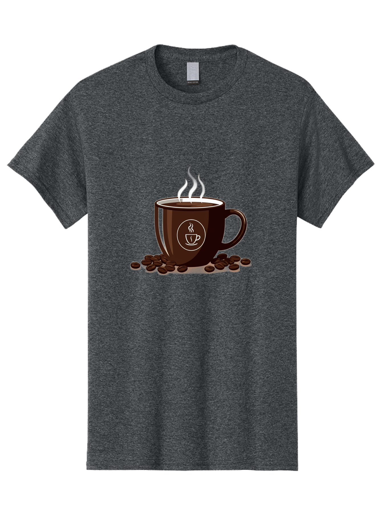 Coffee-Cup-13 Men'S Graphic Tee, 100% Cotton, Comfortable Casual Summer Wear, Machine Washable, Coffee Cup, Hot Beverage, Steaming Coffee, Coffee Beans, Coffee Logo, Coffee Break, Morning Coffee, Coffee Time, Coffee Illustration Baa347