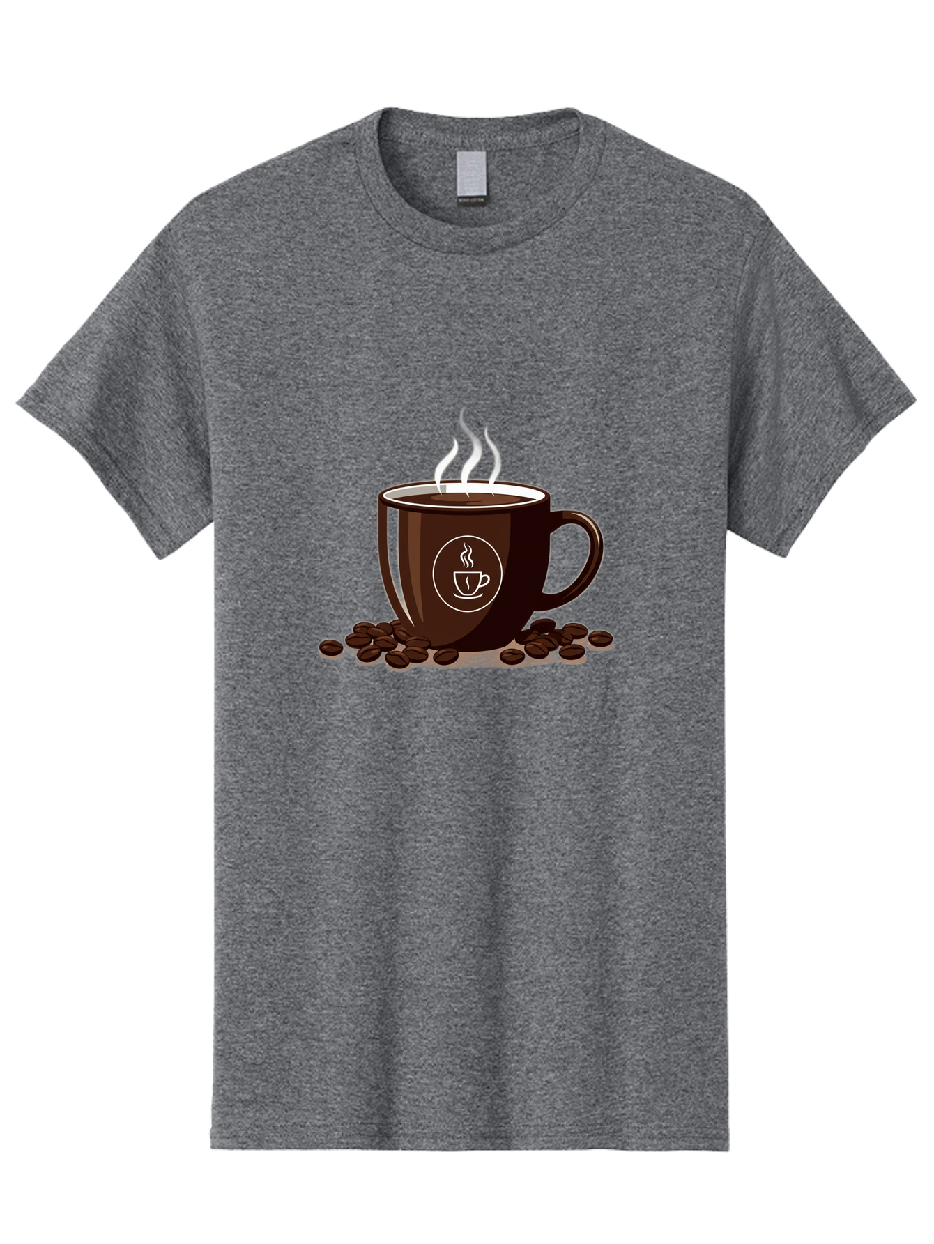 Coffee-Cup-13 Men'S Graphic Tee, 100% Cotton, Comfortable Casual Summer Wear, Machine Washable, Coffee Cup, Hot Beverage, Steaming Coffee, Coffee Beans, Coffee Logo, Coffee Break, Morning Coffee, Coffee Time, Coffee Illustration Baa347