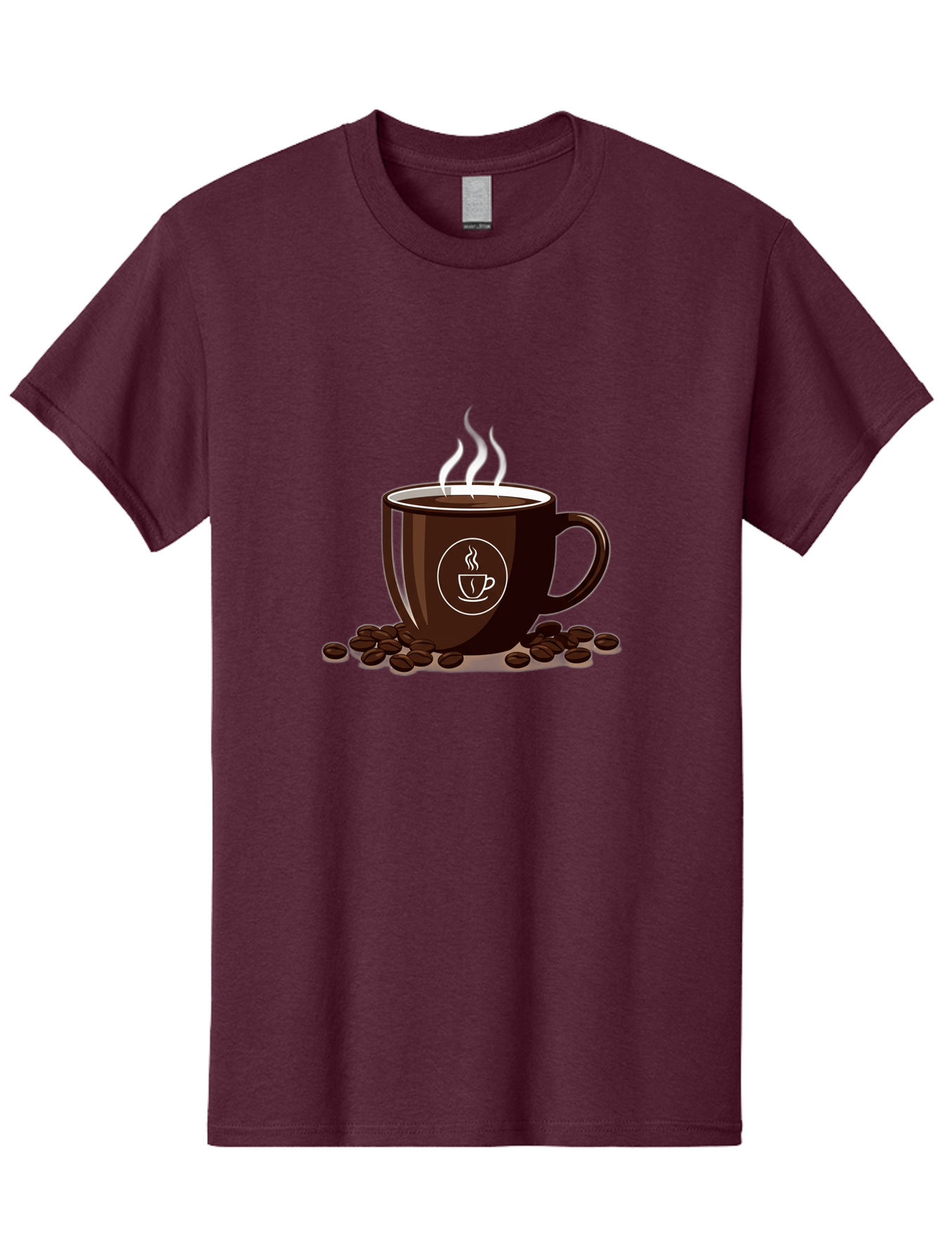 Coffee-Cup-13 Men'S Graphic Tee, 100% Cotton, Comfortable Casual Summer Wear, Machine Washable, Coffee Cup, Hot Beverage, Steaming Coffee, Coffee Beans, Coffee Logo, Coffee Break, Morning Coffee, Coffee Time, Coffee Illustration Baa347