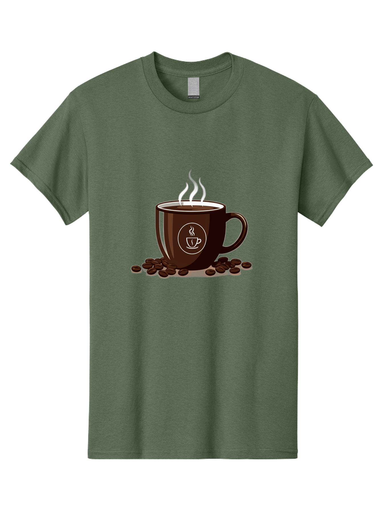 Coffee-Cup-13 Men'S Graphic Tee, 100% Cotton, Comfortable Casual Summer Wear, Machine Washable, Coffee Cup, Hot Beverage, Steaming Coffee, Coffee Beans, Coffee Logo, Coffee Break, Morning Coffee, Coffee Time, Coffee Illustration Baa347