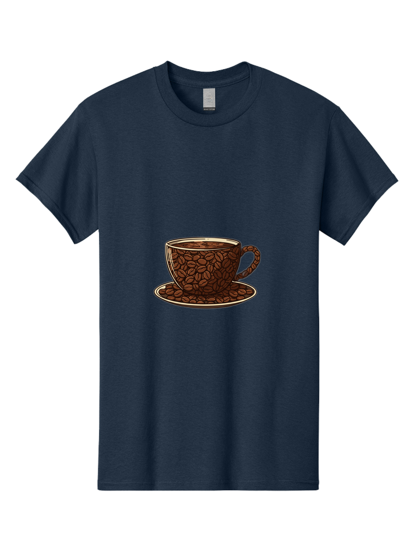 Coffee-Cup-5 Men'S Graphic Tee, 100% Cotton, Comfortable Casual Summer Wear, Machine Washable, Coffee Cup, Coffee Beans, Coffee Time, Morning Coffee, Caffeine Boost, Coffee Break, Java Lovers Baa355