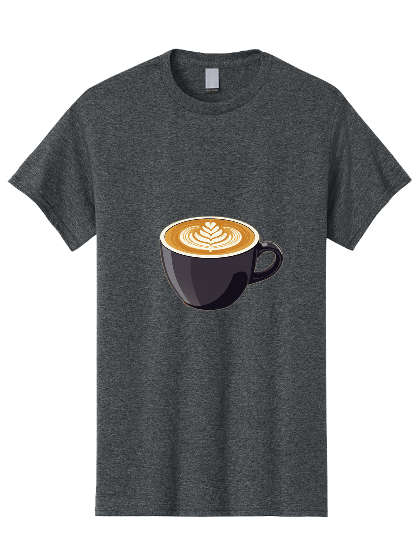Coffee-Cup-8 Men'S Graphic Tee, 100% Cotton, Comfortable Casual Summer Wear, Machine Washable, Coffee Cup, Latte Art, Coffee Drink, Espresso, Morning Coffee, Daily Grind, Coffee Culture, Coffee Time Baa358