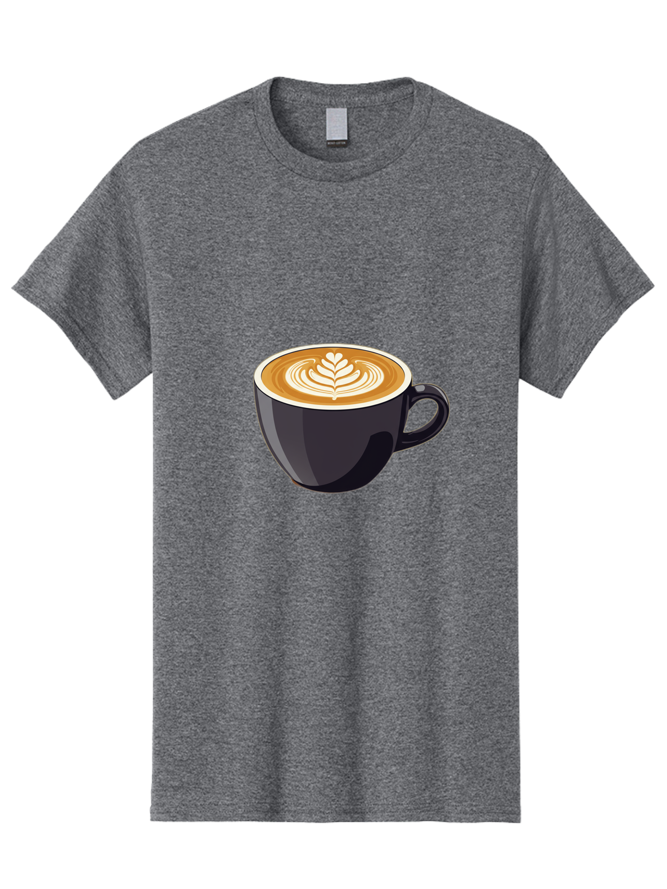 Coffee-Cup-8 Men'S Graphic Tee, 100% Cotton, Comfortable Casual Summer Wear, Machine Washable, Coffee Cup, Latte Art, Coffee Drink, Espresso, Morning Coffee, Daily Grind, Coffee Culture, Coffee Time Baa358