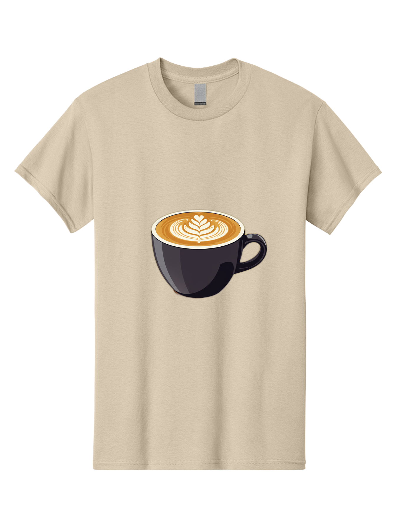 Coffee-Cup-8 Men'S Graphic Tee, 100% Cotton, Comfortable Casual Summer Wear, Machine Washable, Coffee Cup, Latte Art, Coffee Drink, Espresso, Morning Coffee, Daily Grind, Coffee Culture, Coffee Time Baa358