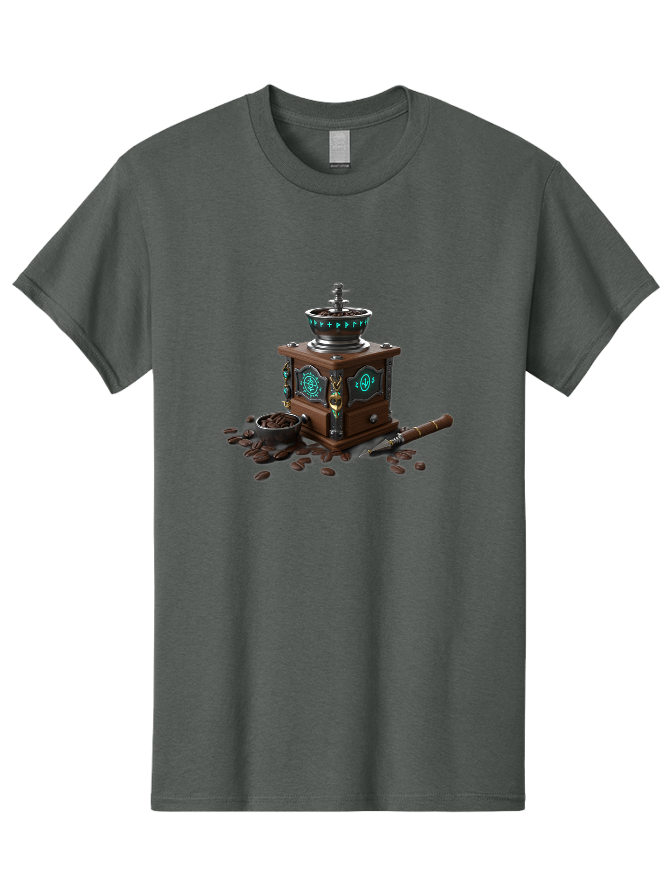 Coffee-Grinder-3 Men'S Graphic Tee, 100% Cotton, Comfortable Casual Summer Wear, Machine Washable, Coffee Grinder, Wooden Coffee Grinder, Coffee Beans, Vintage Coffee, Manual Grinder, Coffee Lovers, Coffee Roasting, Coffee Grinding, Baa373
