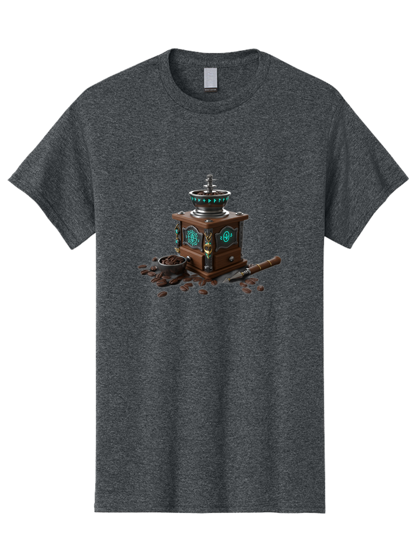 Coffee-Grinder-3 Men'S Graphic Tee, 100% Cotton, Comfortable Casual Summer Wear, Machine Washable, Coffee Grinder, Wooden Coffee Grinder, Coffee Beans, Vintage Coffee, Manual Grinder, Coffee Lovers, Coffee Roasting, Coffee Grinding, Baa373