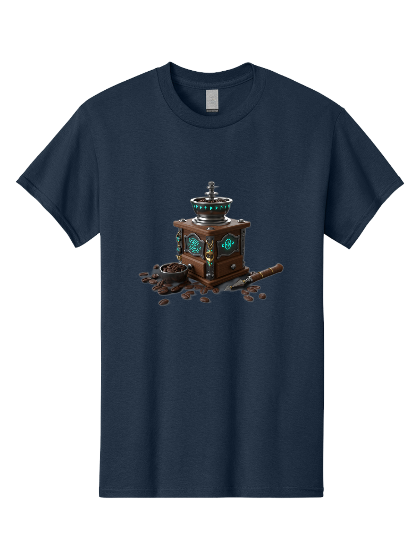 Coffee-Grinder-3 Men'S Graphic Tee, 100% Cotton, Comfortable Casual Summer Wear, Machine Washable, Coffee Grinder, Wooden Coffee Grinder, Coffee Beans, Vintage Coffee, Manual Grinder, Coffee Lovers, Coffee Roasting, Coffee Grinding, Baa373