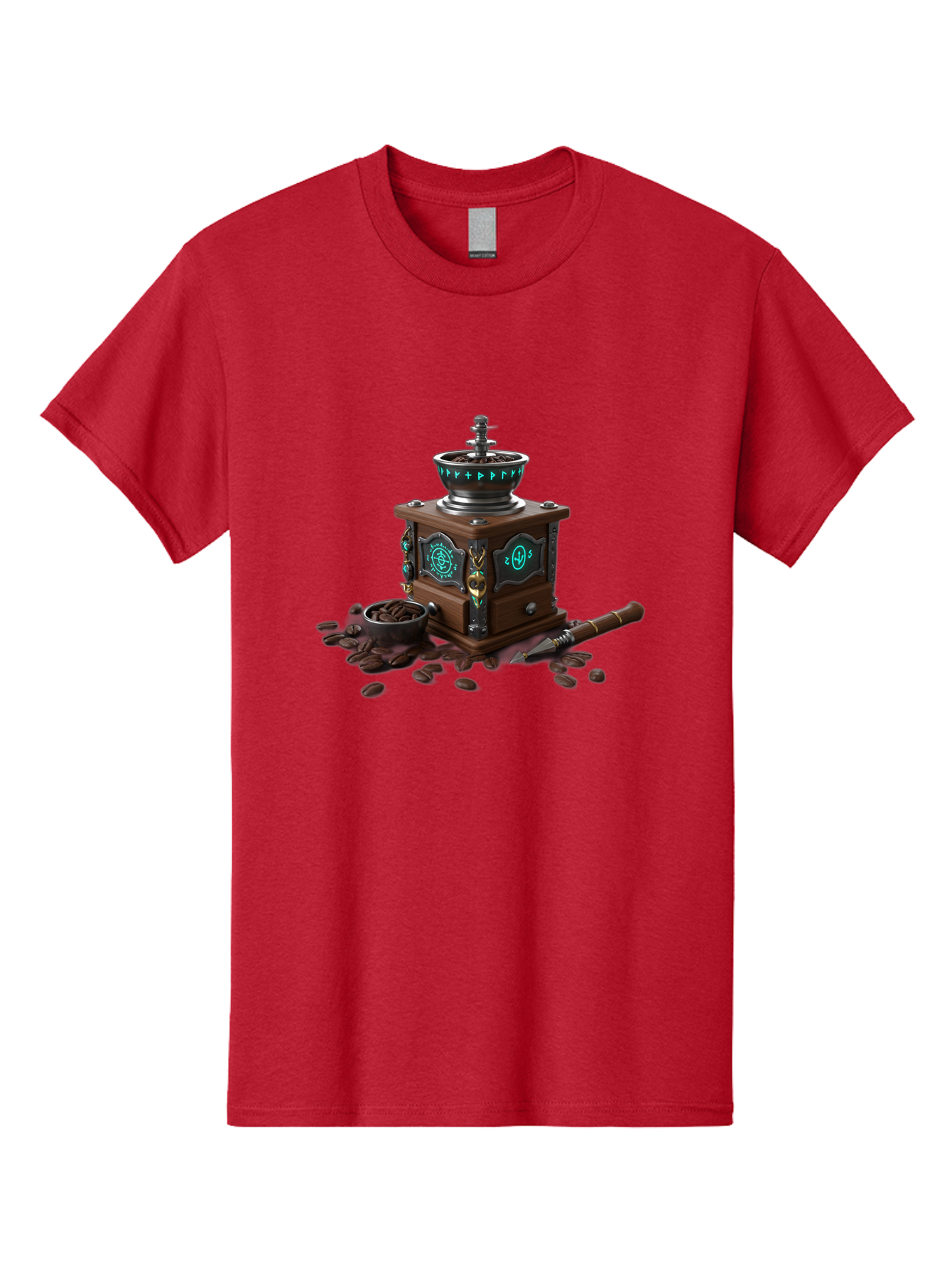 Coffee-Grinder-3 Men'S Graphic Tee, 100% Cotton, Comfortable Casual Summer Wear, Machine Washable, Coffee Grinder, Wooden Coffee Grinder, Coffee Beans, Vintage Coffee, Manual Grinder, Coffee Lovers, Coffee Roasting, Coffee Grinding, Baa373